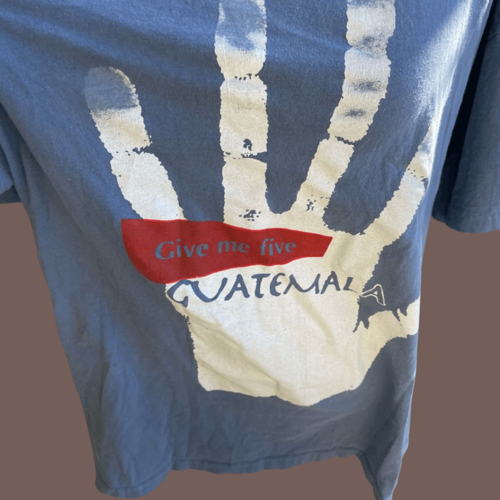 Vintage VTG Graphic Tee | Guatemala Handprint | XL 90s Style Size US XL / EU 56 / 4 - 2 Thumbnail