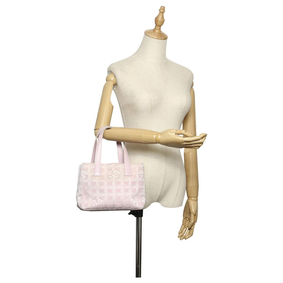 Chanel CHANEL ALIGNE PINK TRAVEL LINE NYLON TOTE BAG HAND BAG RARE Size ONE SIZE - 3 Thumbnail