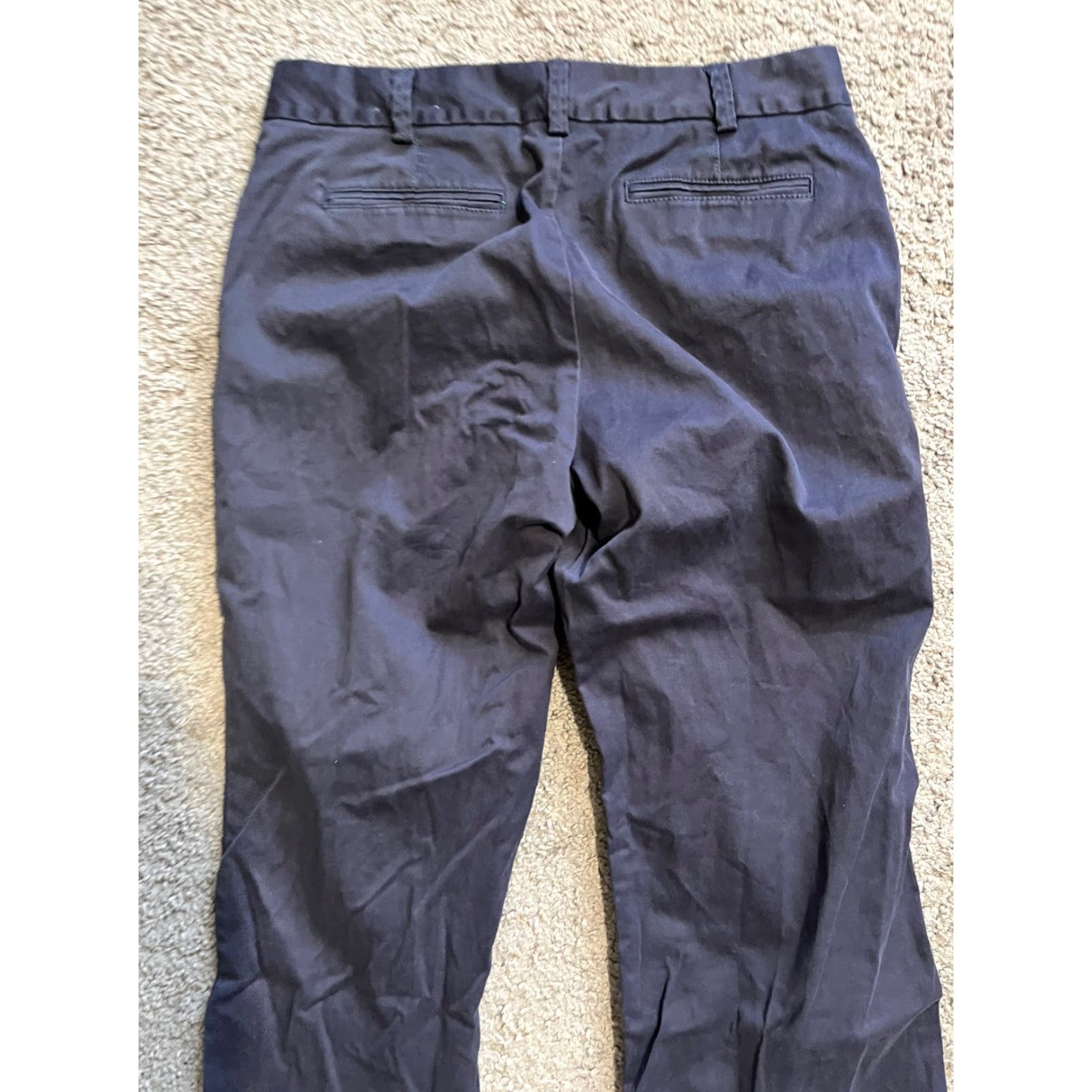 Lands' End VINTAGE Lands' End Slim Tapered Leg Jeans Shirt Womens 10 Navy Blue 36W Stretch 27Inseam Mens? Size 36" / US 14 / IT 50 - 4 Thumbnail