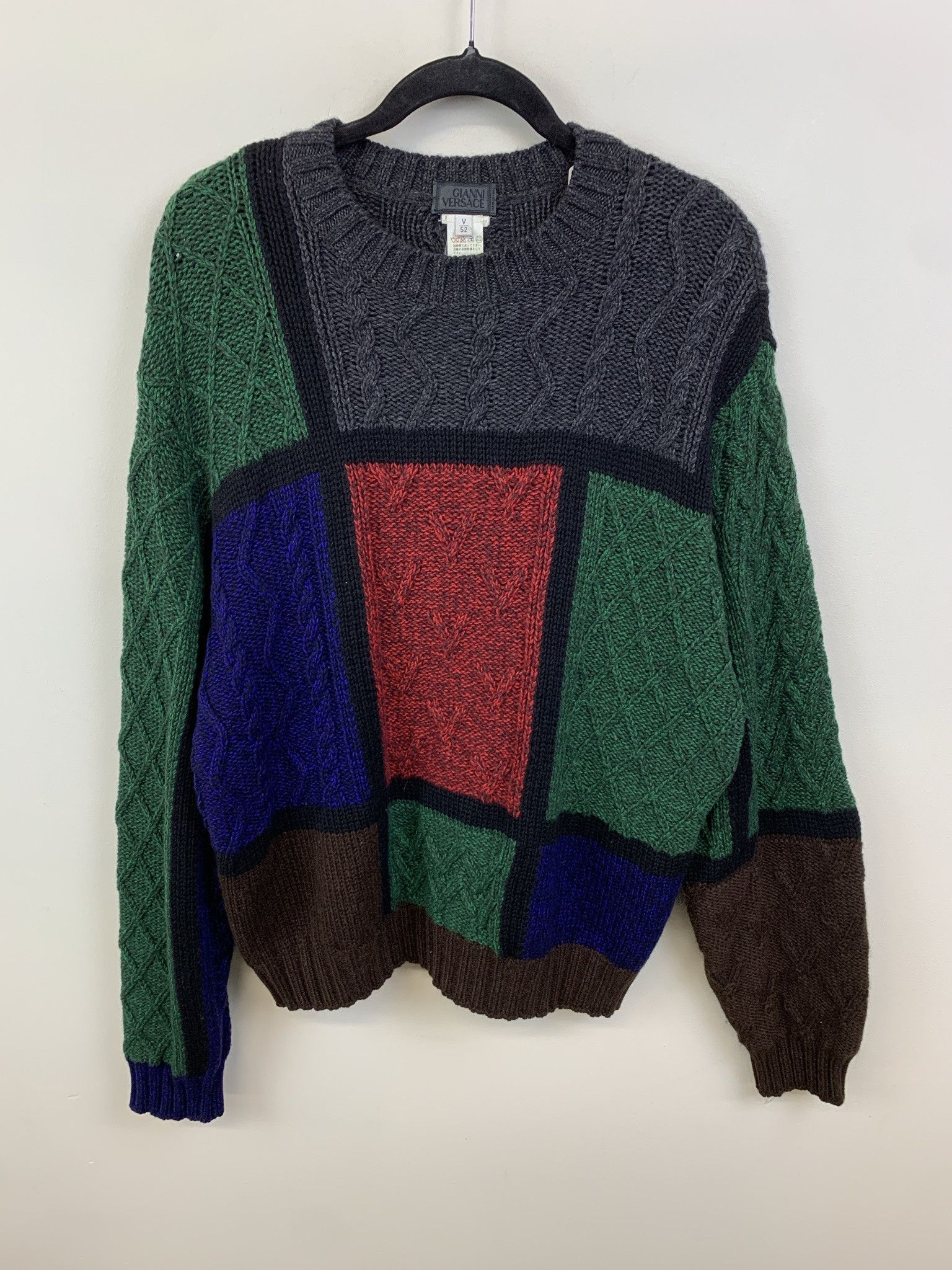 VERSACE VINTAGE 90s COLOR KNIT