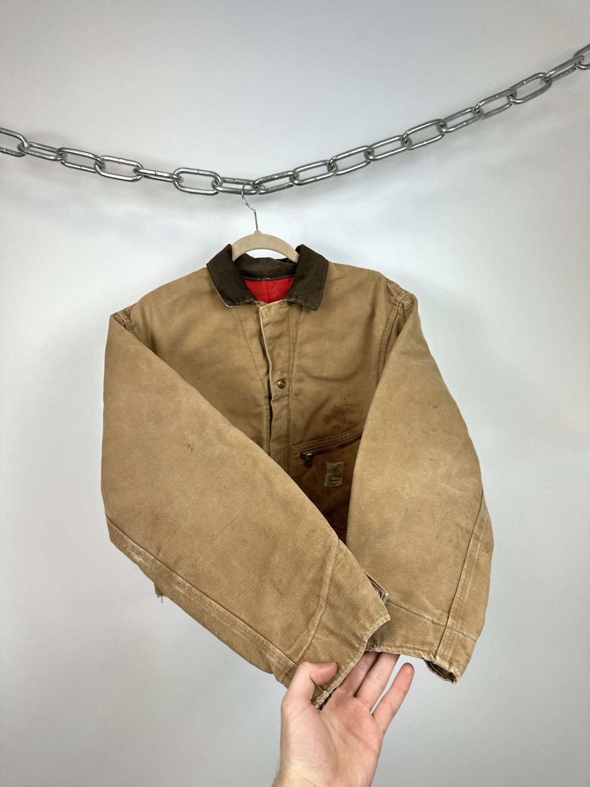 Carhartt Vintage 70s Carhartt USA Distressed Cropped Detroit Jacket Size US S / EU 44-46 / 1 - 10 Thumbnail