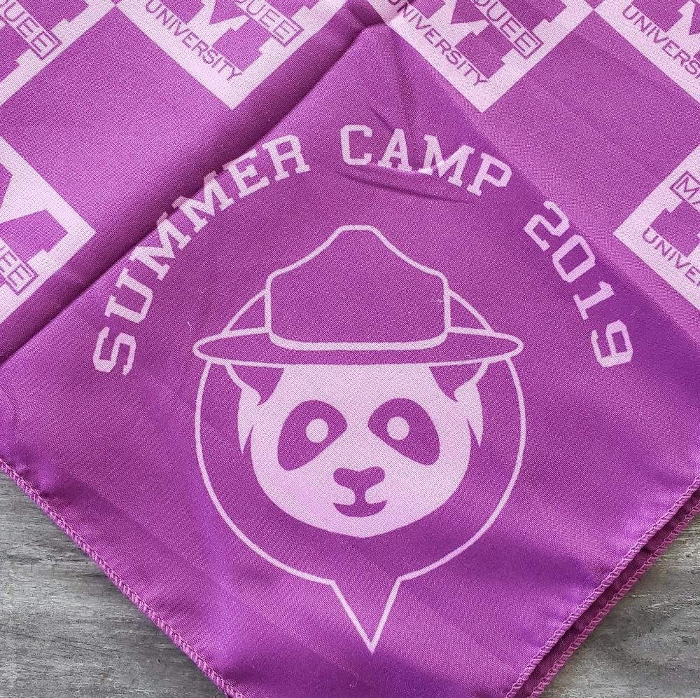 Designer Purple Marquee University Summer Camp Bandana Size ONE SIZE - 2 Thumbnail