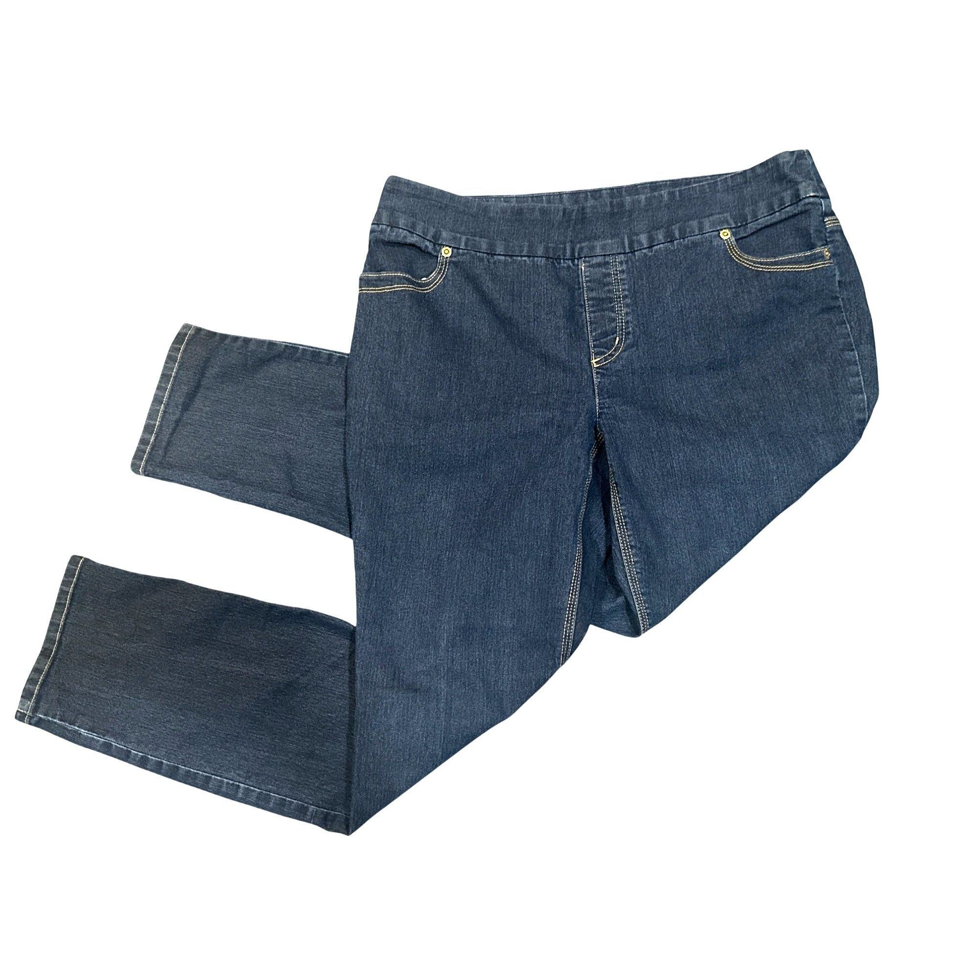 Chicos Chicos So Slimming Womens Straight Leg Premium Denim Blue Je Size 36" / US 14 / IT 50 - 10 Thumbnail