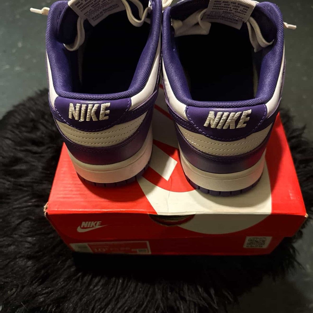 Nike Nike Dunk Low Retro Court Purple White 2022 Men’s Size 10.5 Size US 10.5 / EU 43-44 - 9 Thumbnail