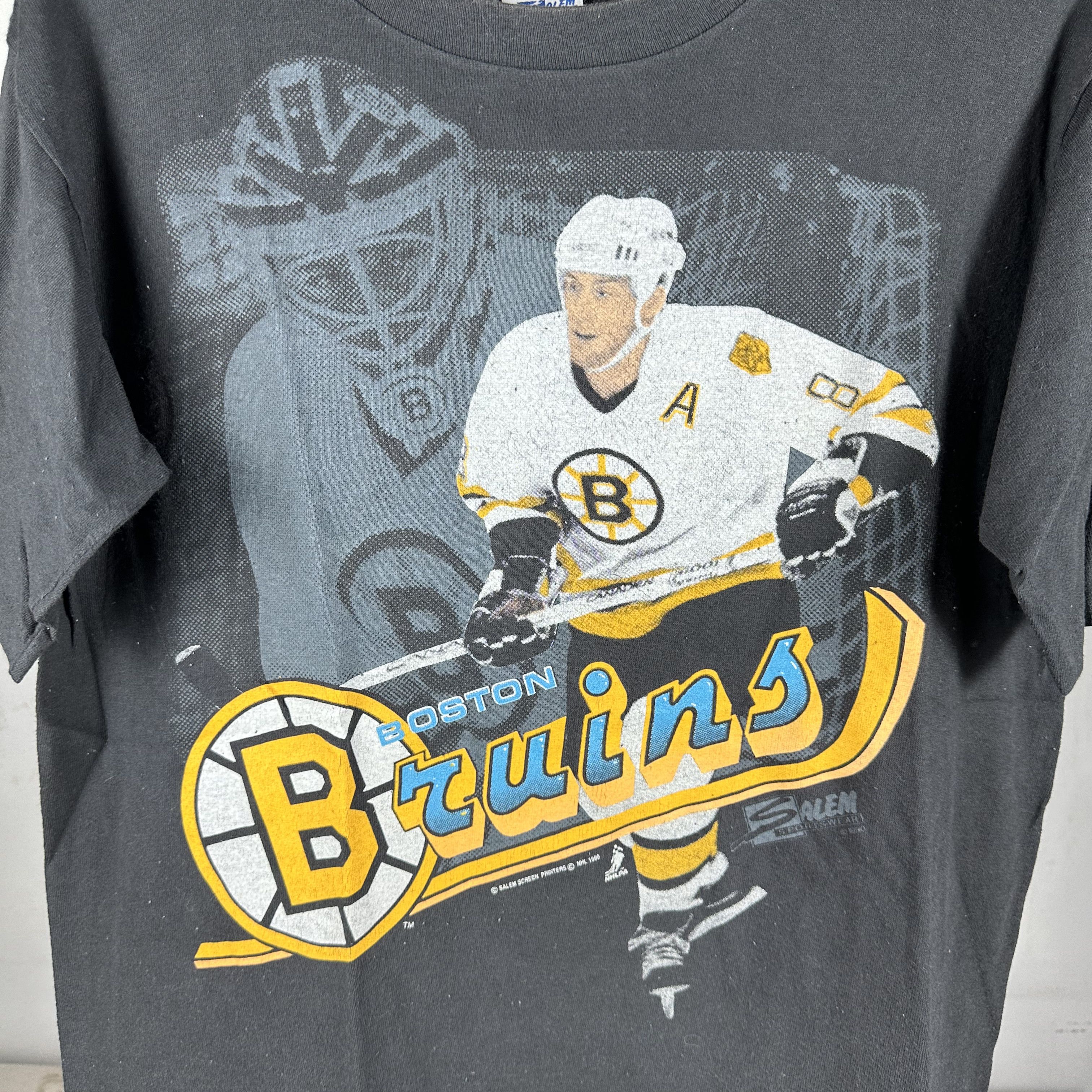 Vintage 1990 Cam Neely Boston Bruins NHL Salem Sportswear T-Shirt Size US L / EU 52-54 / 3 - 2 Thumbnail