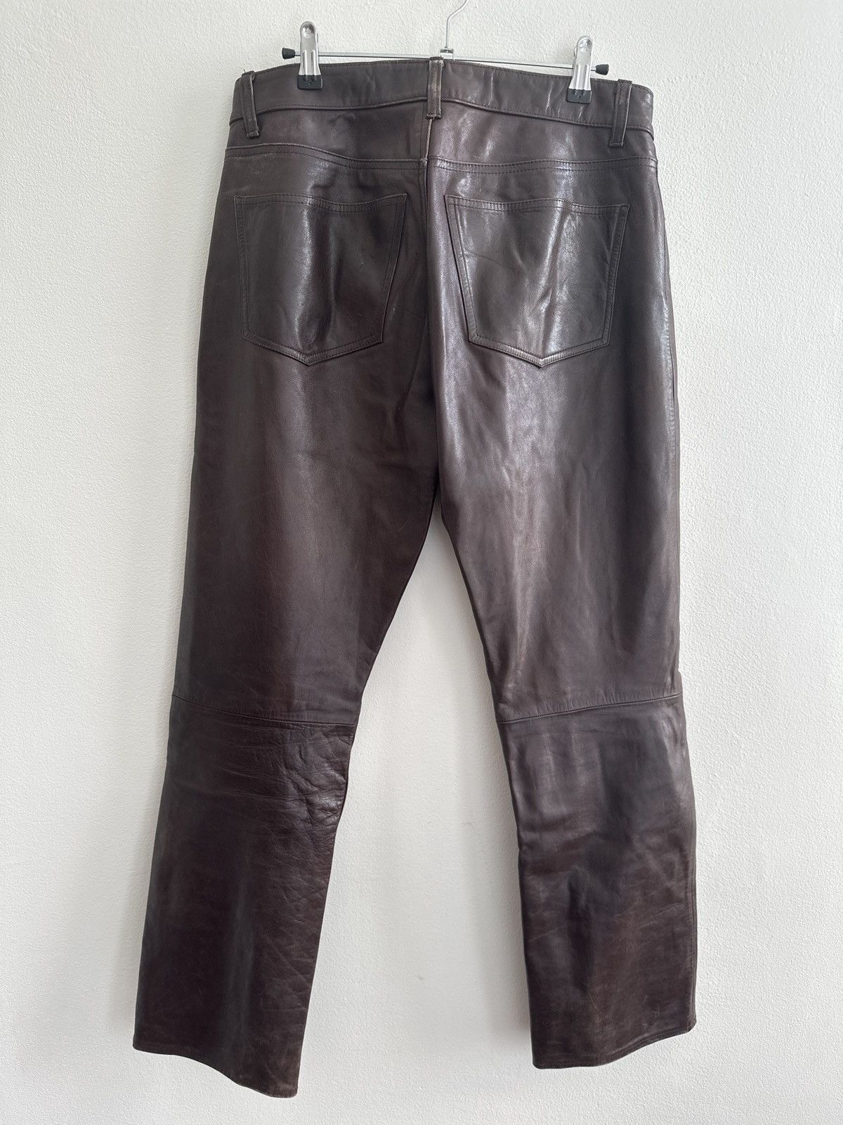 Vintage Vintage Gap Brown Bootcut Leather Pants Size US 32 / EU 48 - 2 Preview