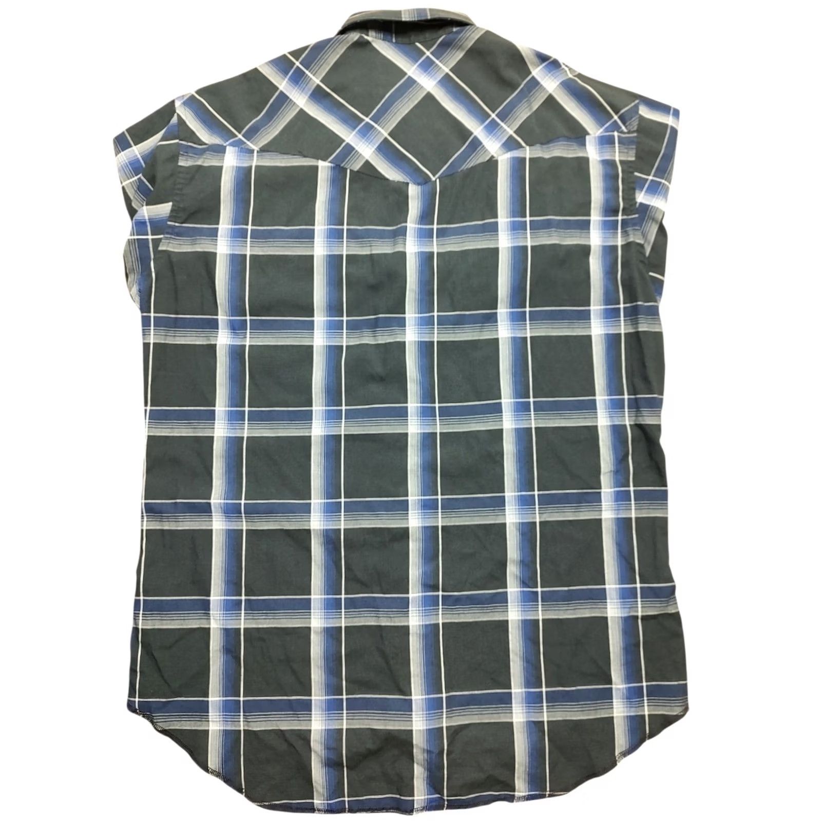 Wrangler VINTAGE Wrangler Cowboy Shirt Plaid Pearl Snap Long Sleeve Mens 16 X-Long Tails Size US L / EU 52-54 / 3 - 3 Thumbnail