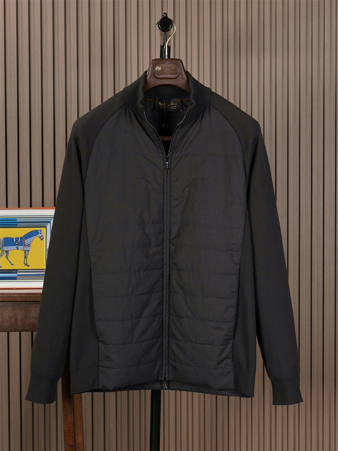 Loro Piana Loro Piana Men's Jacket in Black and Gray Size US L / EU 52-54 / 3 - 1 Thumbnail