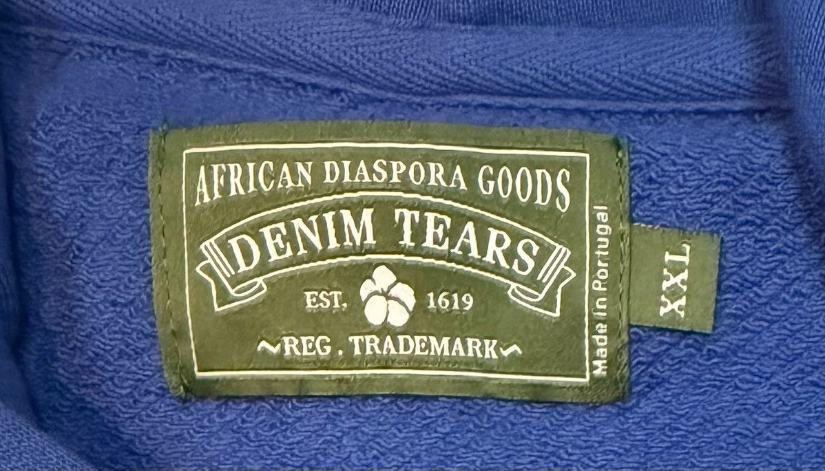 DENIM TEARS Denim Tears Hoodie Royal Blue XXL Size US XXL / EU 58 / 5 - 4 Thumbnail