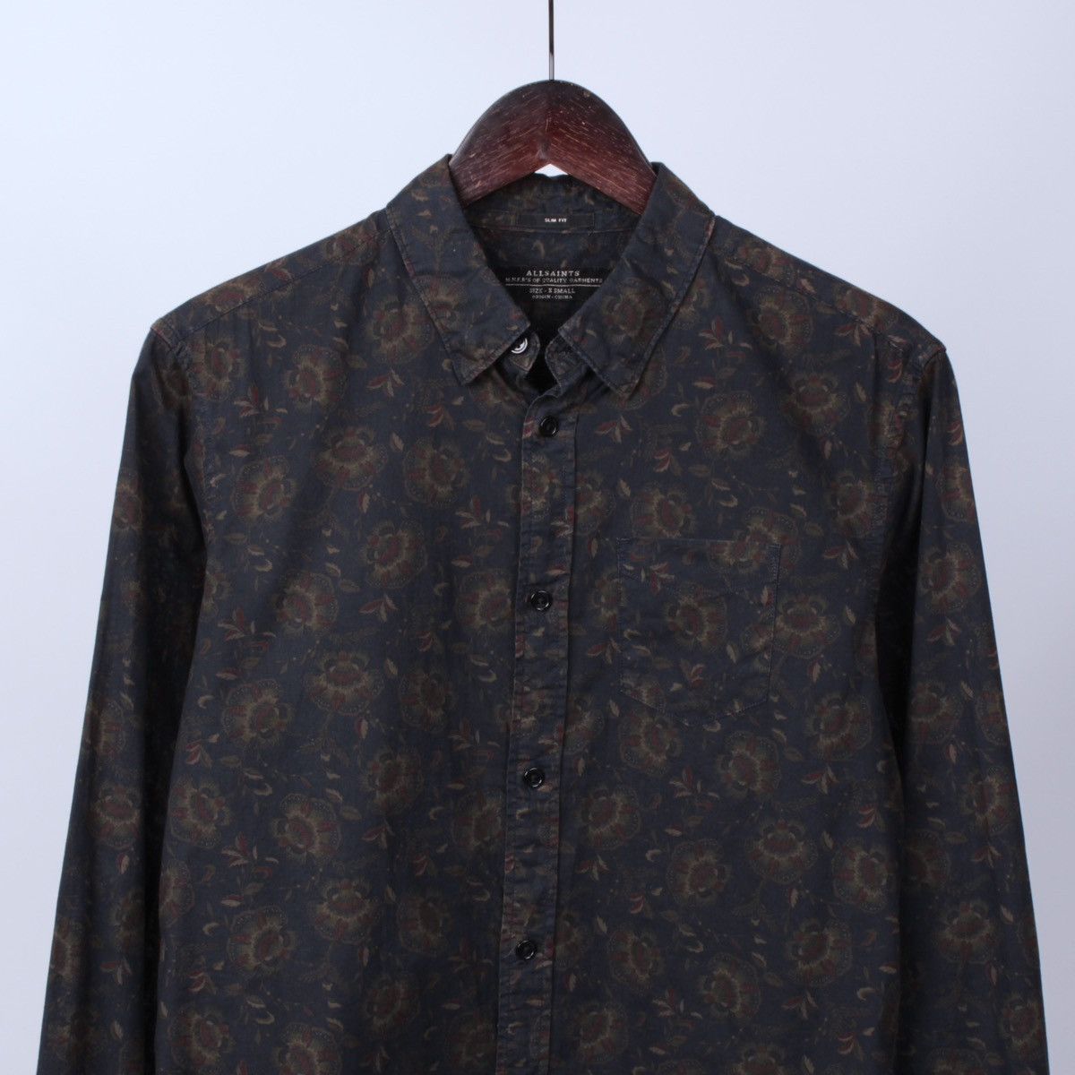 Allsaints × Designer ALLSAINTS Ashbury Long Sleeve Floral Button Down Shirt Size US XS / EU 42 / 0 - 1 Thumbnail