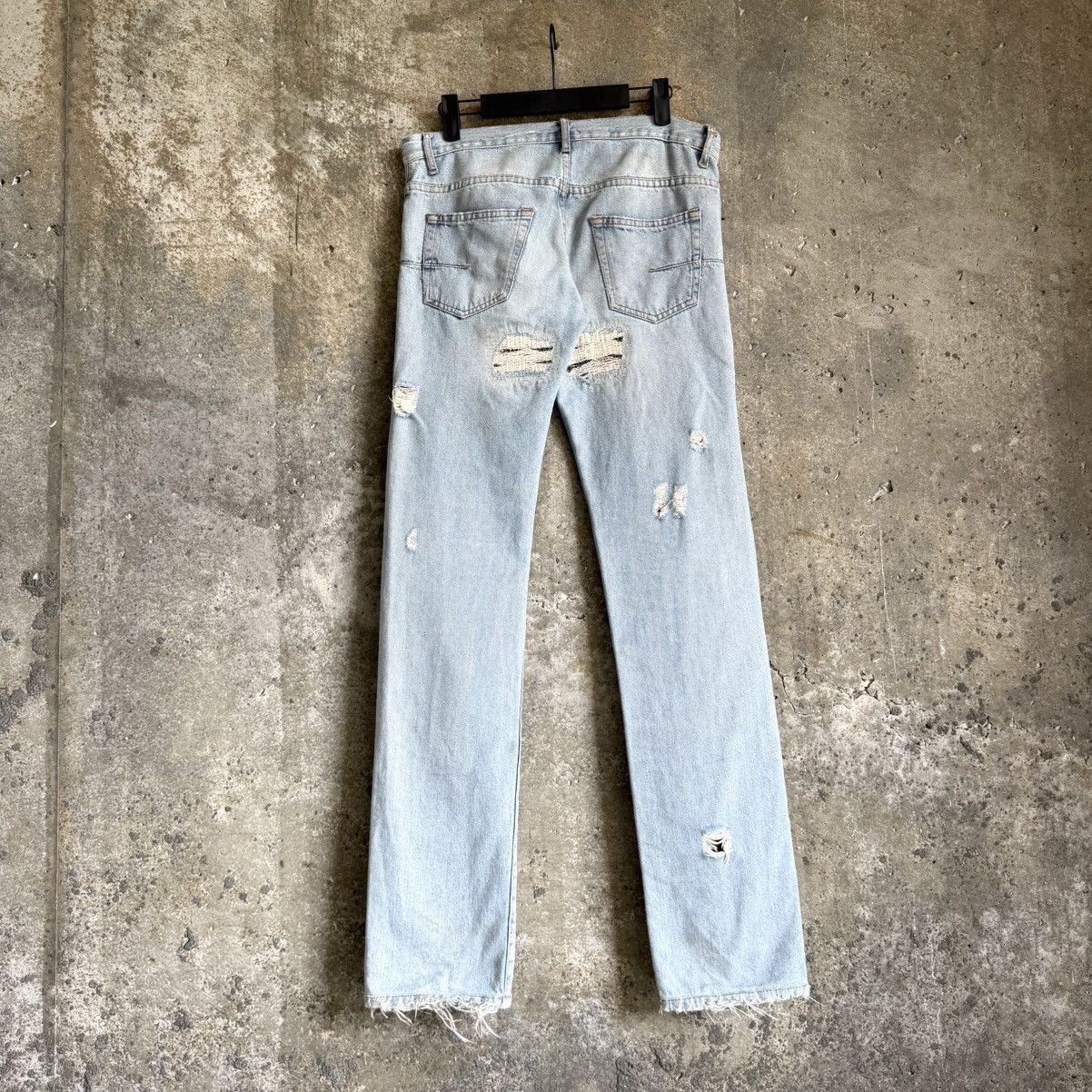 Dior Dior By Hedi Slimane RUNWAY SS06 CRASH Repair Denim Size US 30 / EU 46 - 5 Thumbnail
