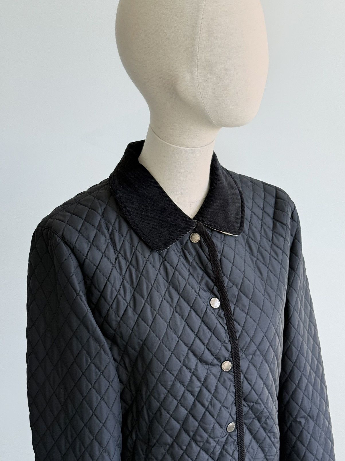 Burberry Burberry Quilted Jacket Corduroy Details Nowa Check Lining Size M / US 6-8 / IT 42-44 - 5 Thumbnail