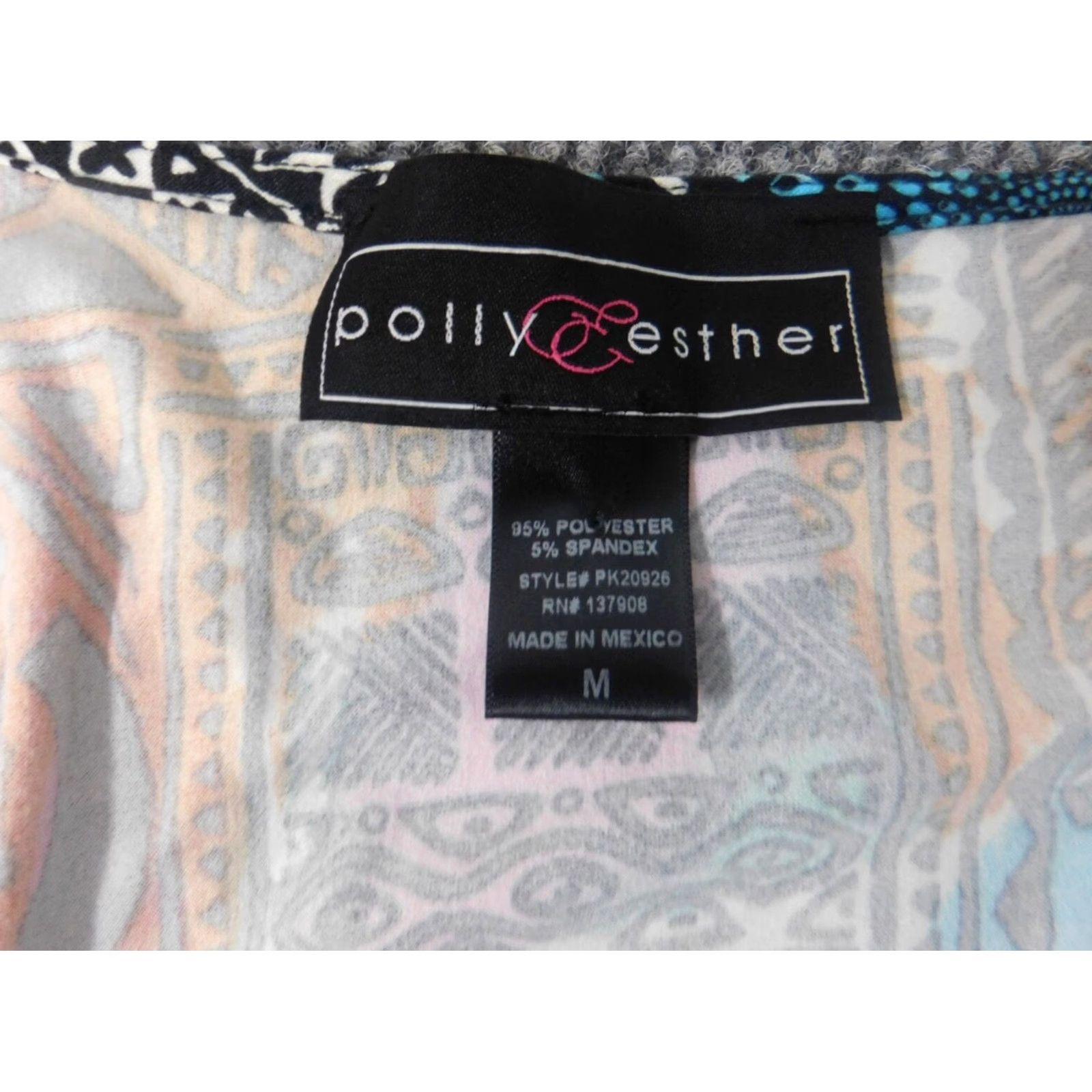 Vintage Polly Esther Blouse Womens Medium Orange Crew Neck Short Sleeve Pullover Open Draped Casual Regular Polyester Down Solid - 0 Size M / US 6-8 / IT 42-44 - 5 Thumbnail