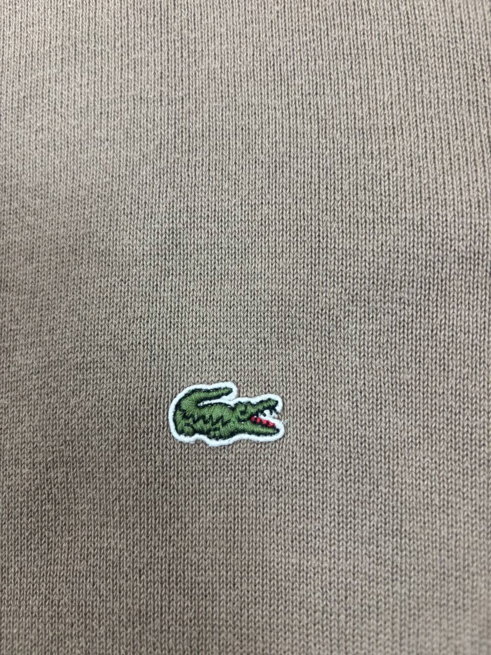 Lacoste Lacoste Essential Earth Tone Sweater, Brown Cotton Knit Size US XL / EU 56 / 4 - 6 Thumbnail