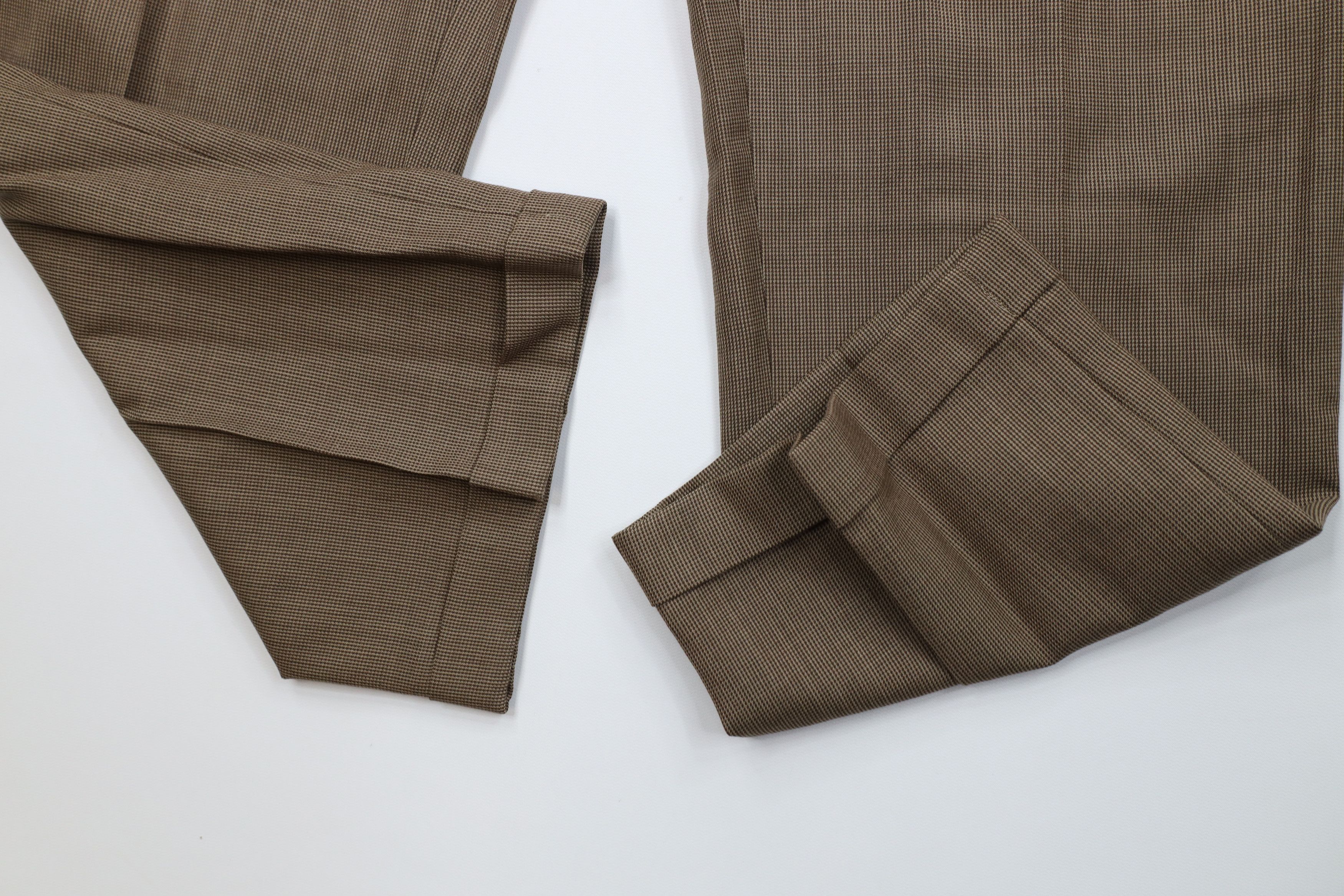 Vintage Vintage 90s Streetwear Wool Wide Leg Chino Pants Brown Size US 36 / EU 52 - 6 Thumbnail