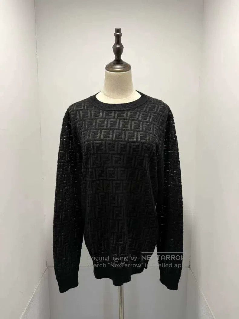 Fendi Fendi Double F Embossed Knit Sweater Size US M / EU 48-50 / 2 - 1 Thumbnail