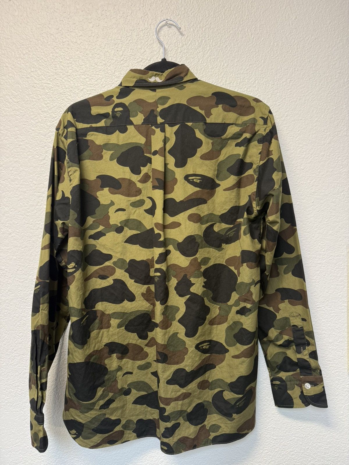Bape Rare BAPE Mr. Bathing Ape Button Down Camo Shirt Size US XL / EU 56 / 4 - 2 Thumbnail