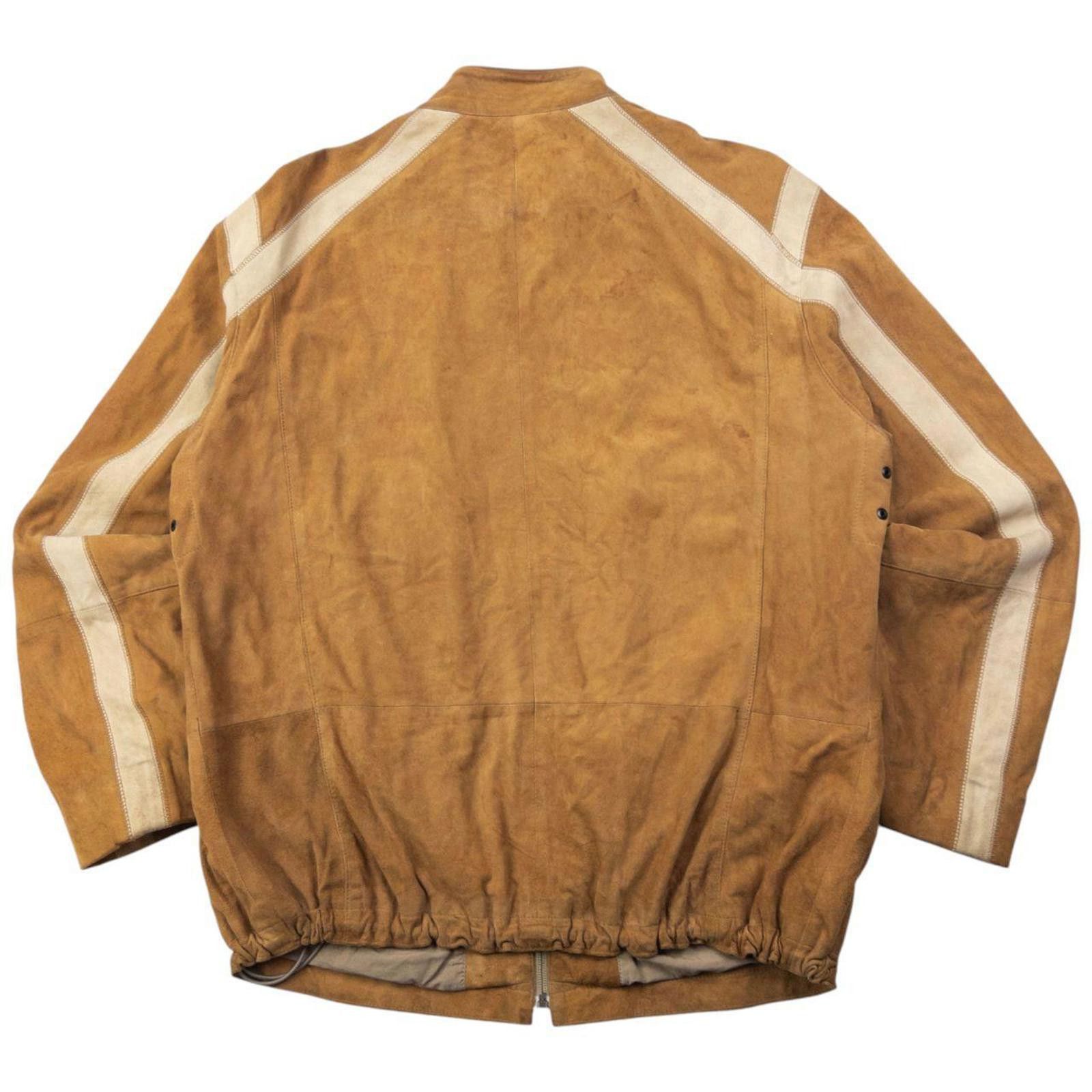 Hugo Boss Vintage 2000s Hugo Boss Zip Up Suede Jacket Size L Size US L / EU 52-54 / 3 - 2 Thumbnail