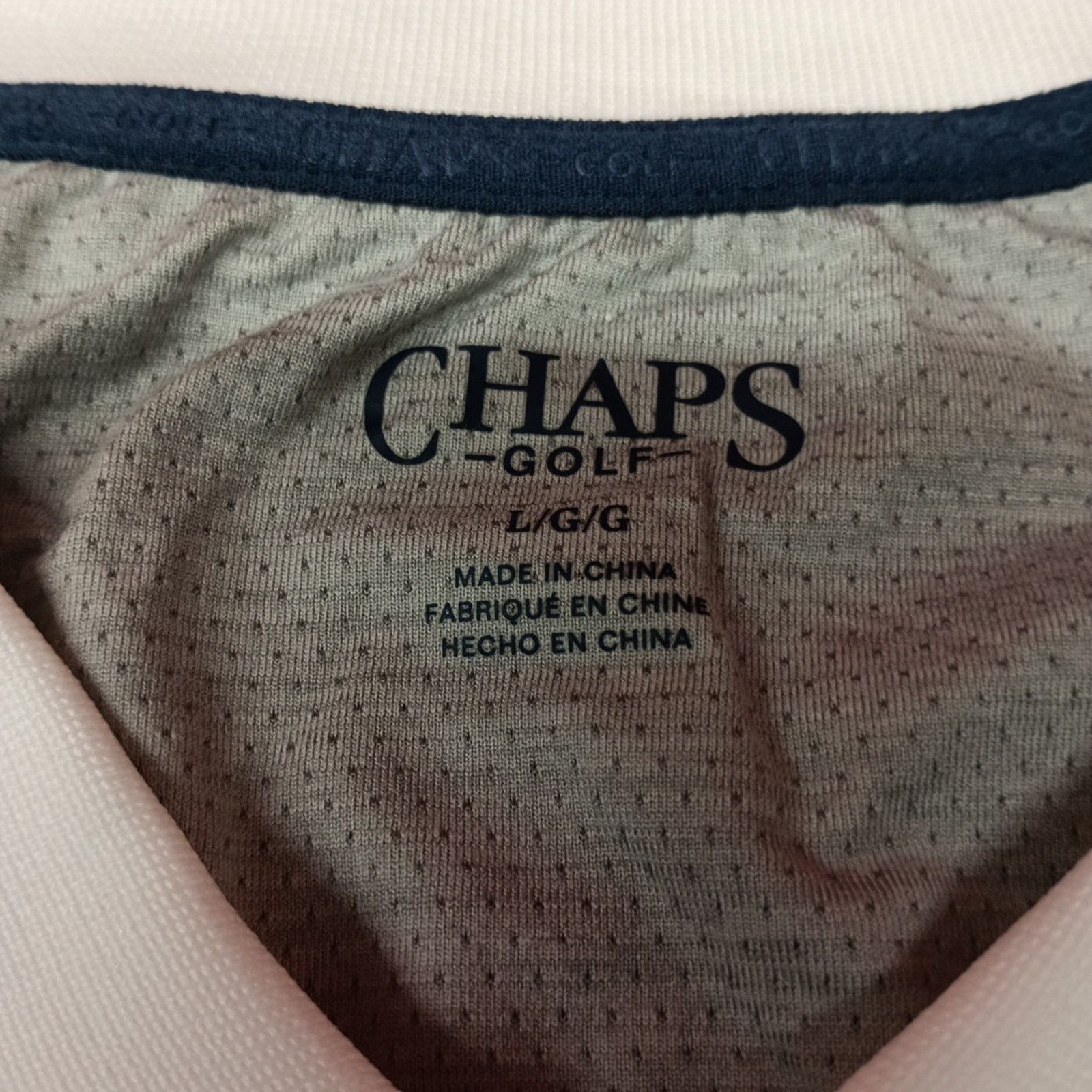 Chaps Chaps Golf Core Polo Shirt Men's L Large White 4-Way Stretch Size US L / EU 52-54 / 3 - 3 Thumbnail