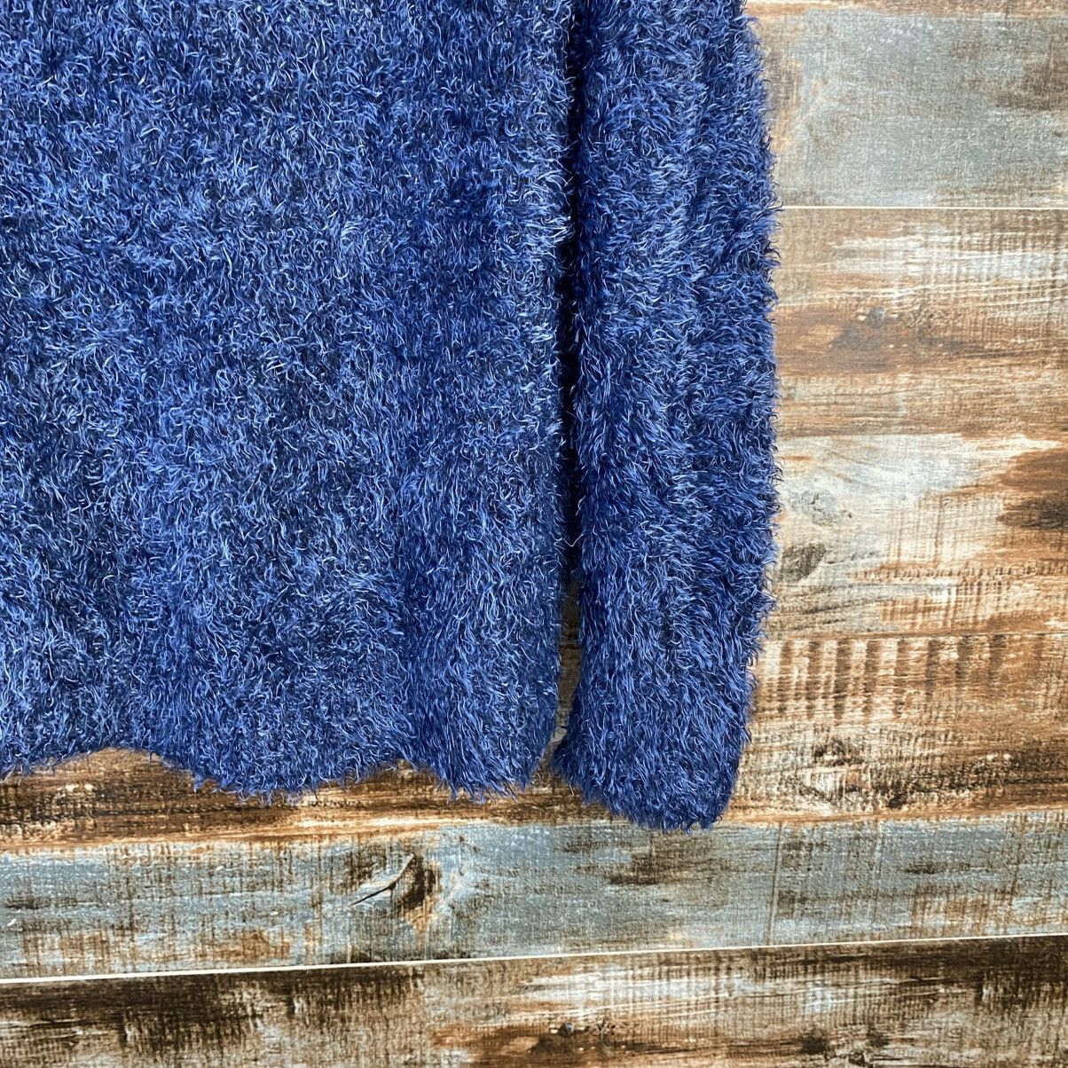 Japanese Brand DL Dirz Blue Fur shaggy Mohair Knitwear #C1057 Size M / US 6-8 / IT 42-44 - 16 Thumbnail