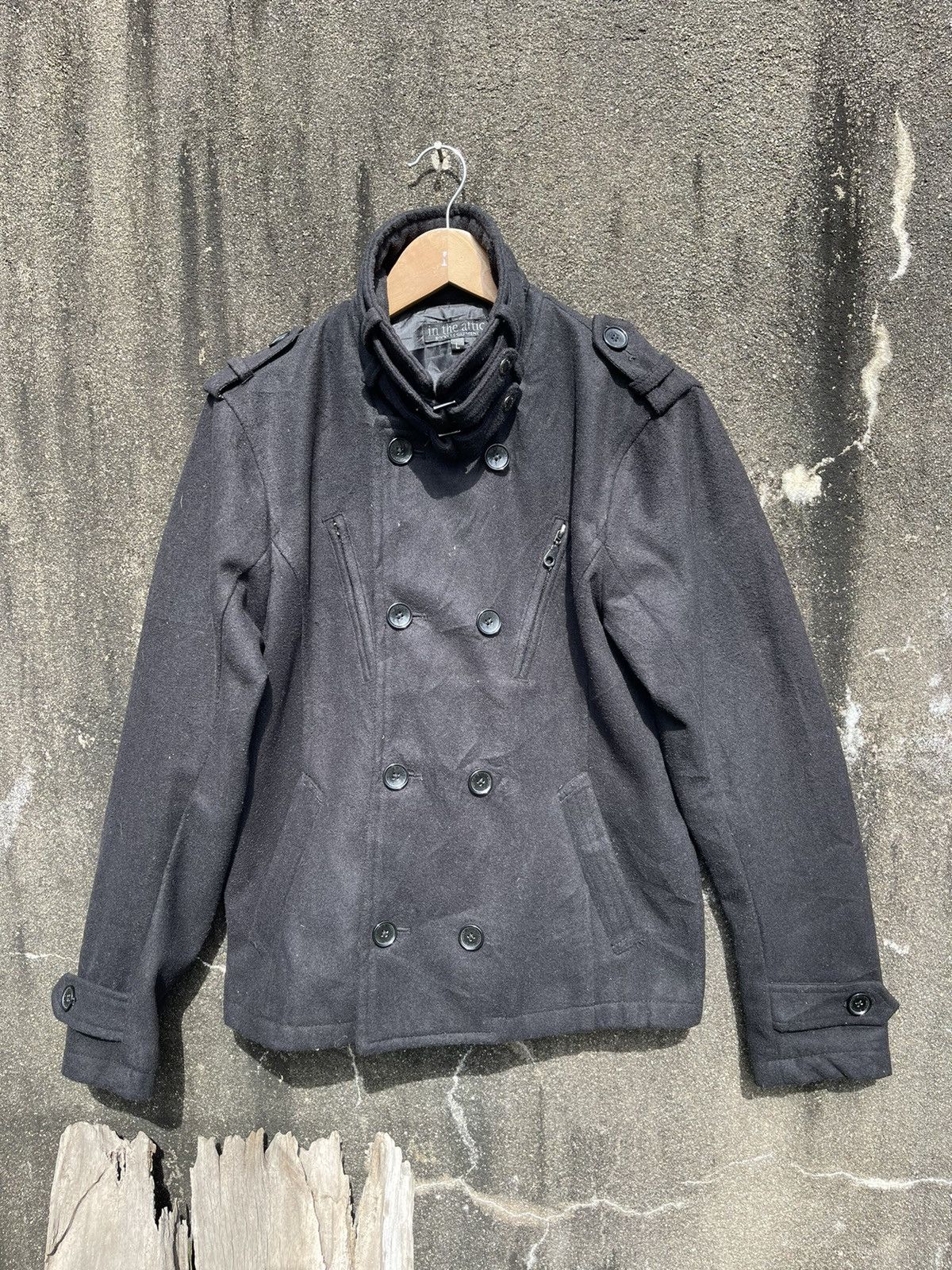 Designer In the Attic Double-Breasted Wool Peacoat Size US S / EU 44-46 / 1 - 1 Thumbnail