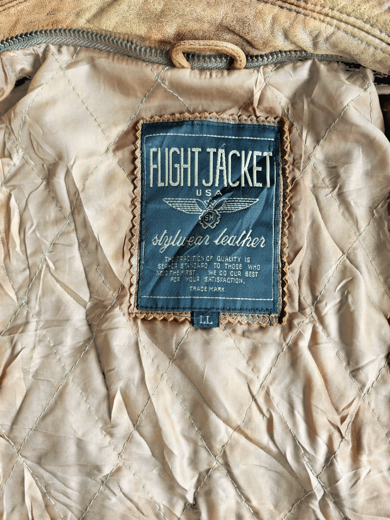 Other Rare!!! Flight Jacket USA Leather Size US L / EU 52-54 / 3 - 9 Thumbnail