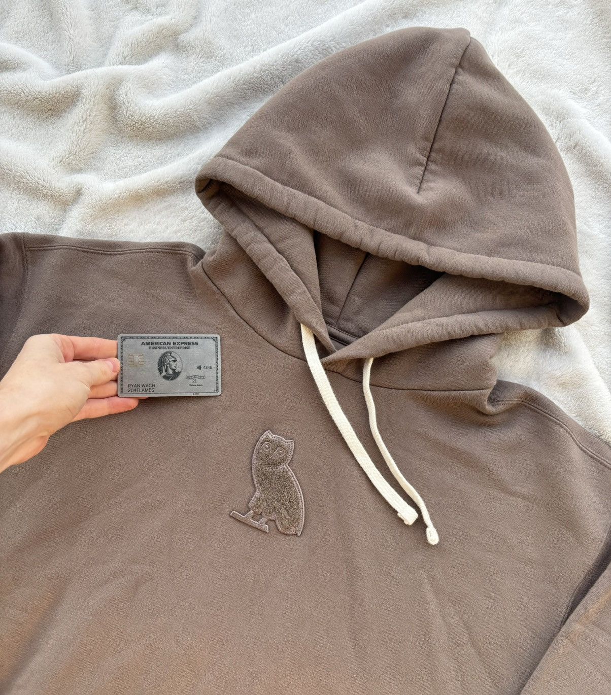 October's Very Own OVO Walnut Chenille Hoodie Size US XL / EU 56 / 4 - 2 Thumbnail