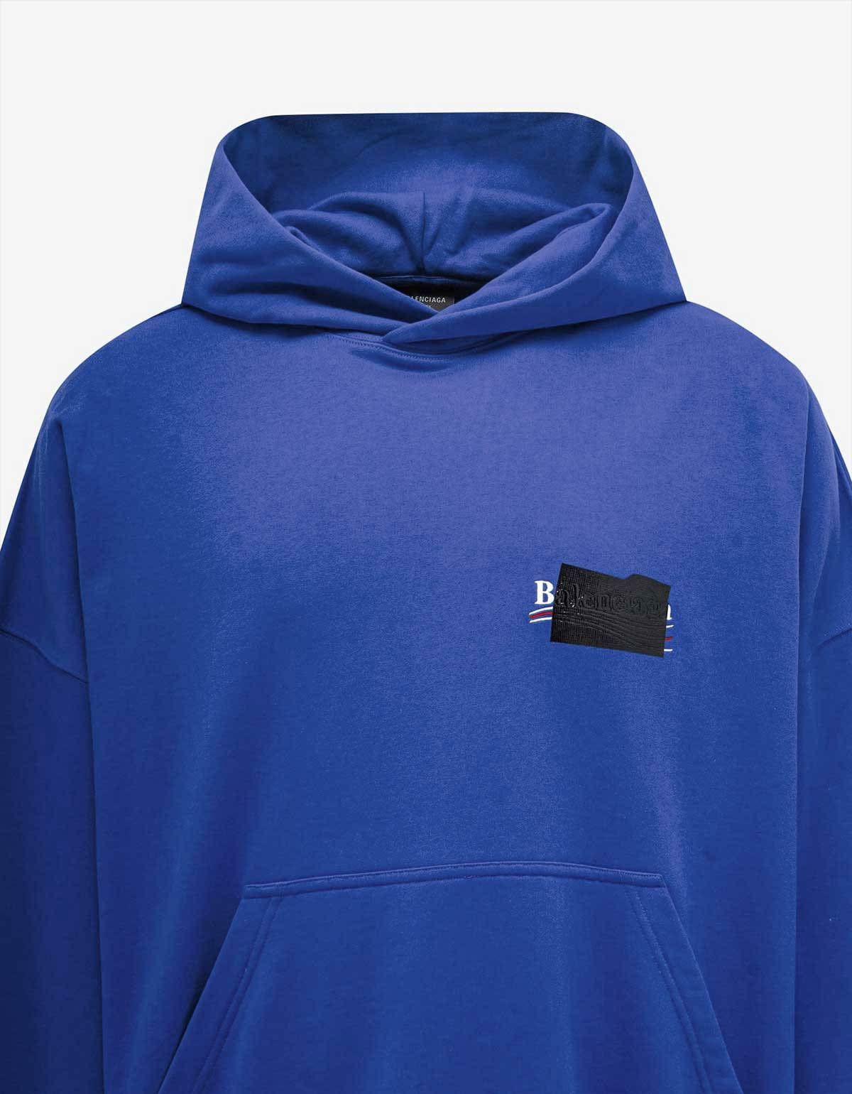 Balenciaga Blue Gaffer Logo Large Hoodie Size 2 Size US M / EU 48-50 / 2 - 3 Thumbnail