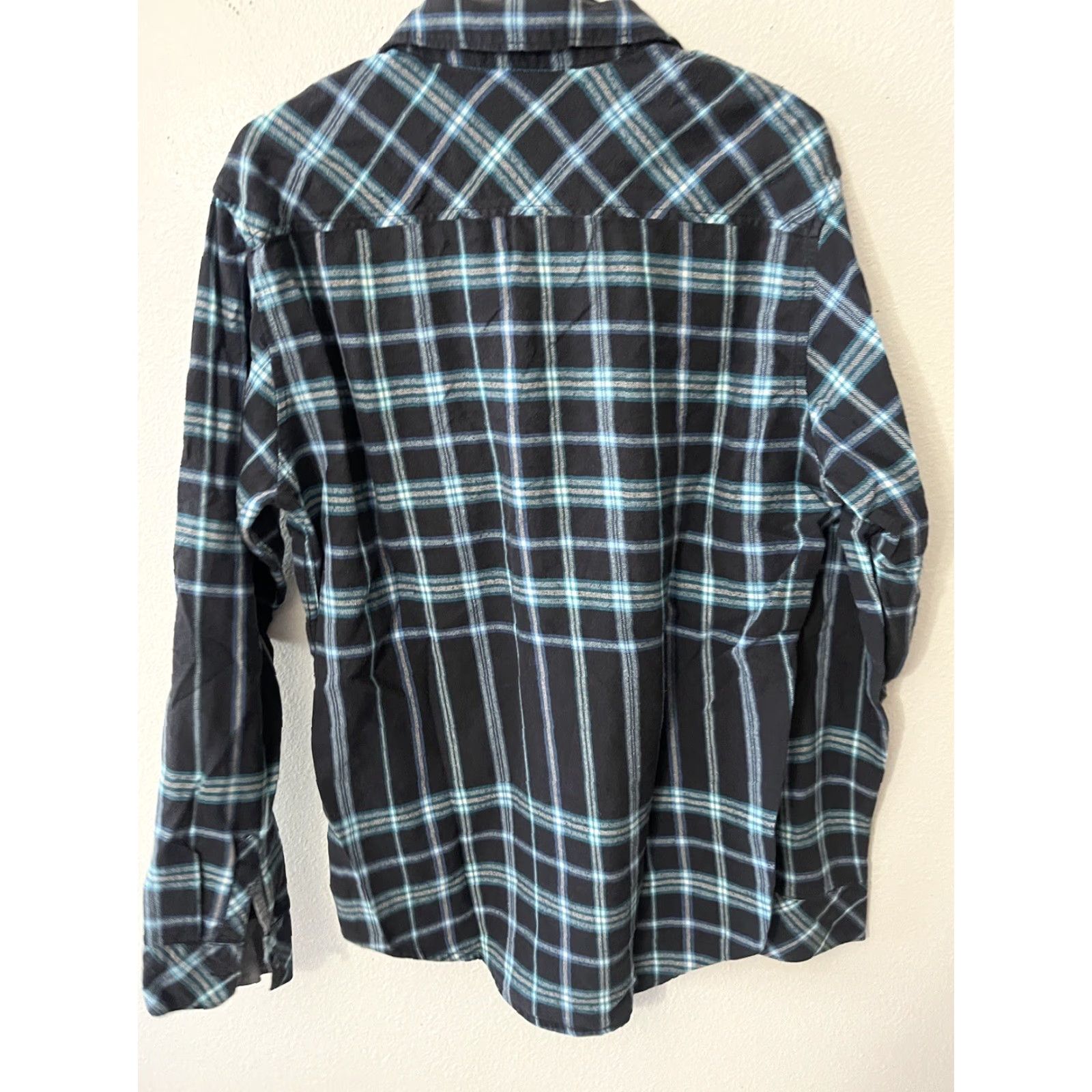 Billabong Billabong Plaid Button-Up Shirt Long Sleeve Men’s Blue Black Large Flannel Shirt Size US L / EU 52-54 / 3 - 3 Thumbnail