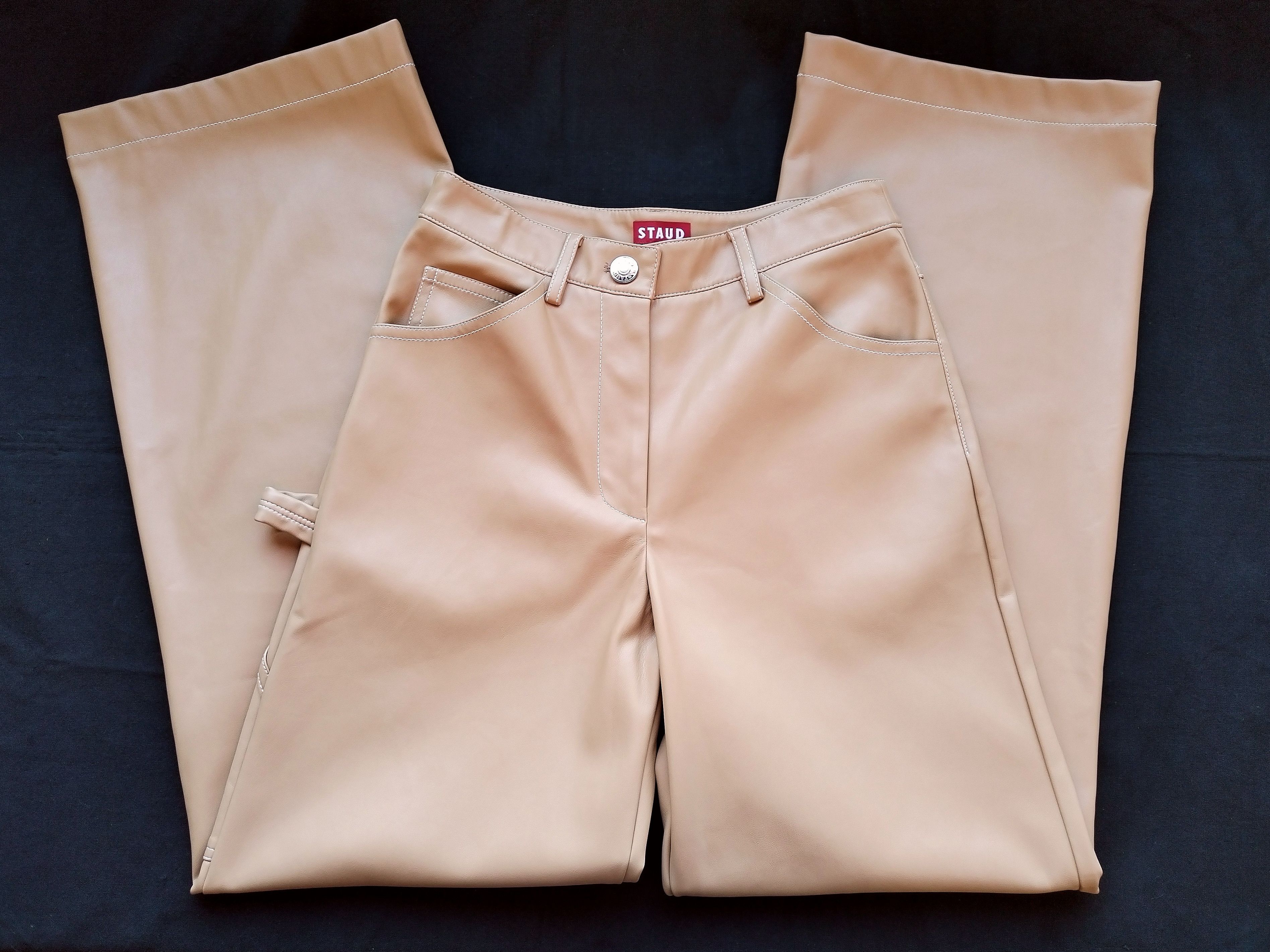 Staud Domino vegan leather pants Size 26" / US 2 / IT 38 - 9 Thumbnail