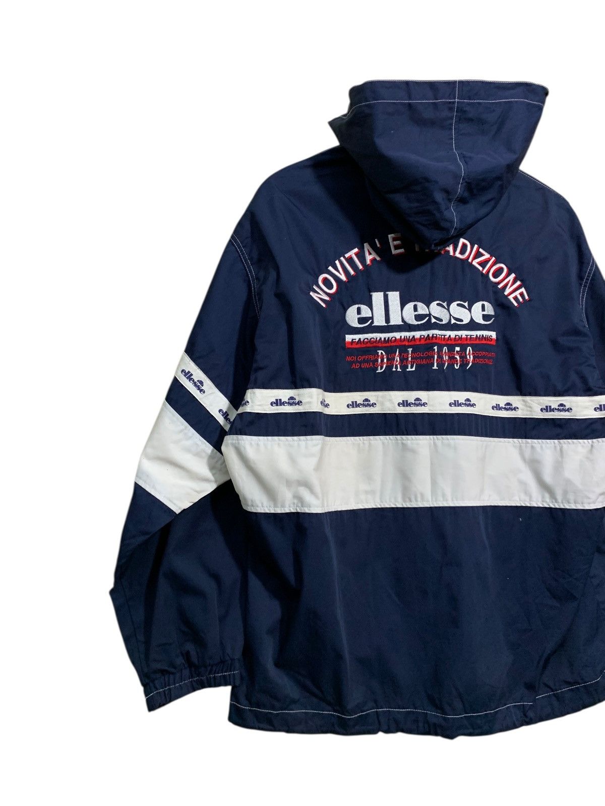 Ellesse 🔥VTG ELLESSE ZIPPER HOODIE COTTON JACKET Size US L / EU 52-54 / 3 - 2 Thumbnail