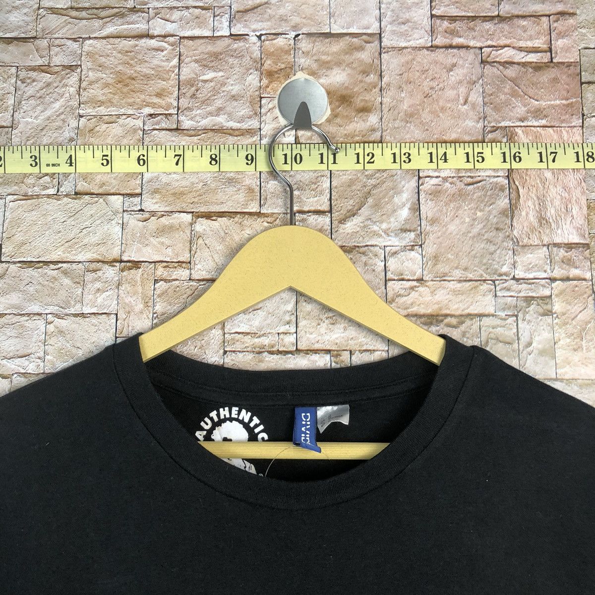 Japanese Brand Hendrix 42 Black T-Shirt #A803 Size US M / EU 48-50 / 2 - 5 Thumbnail