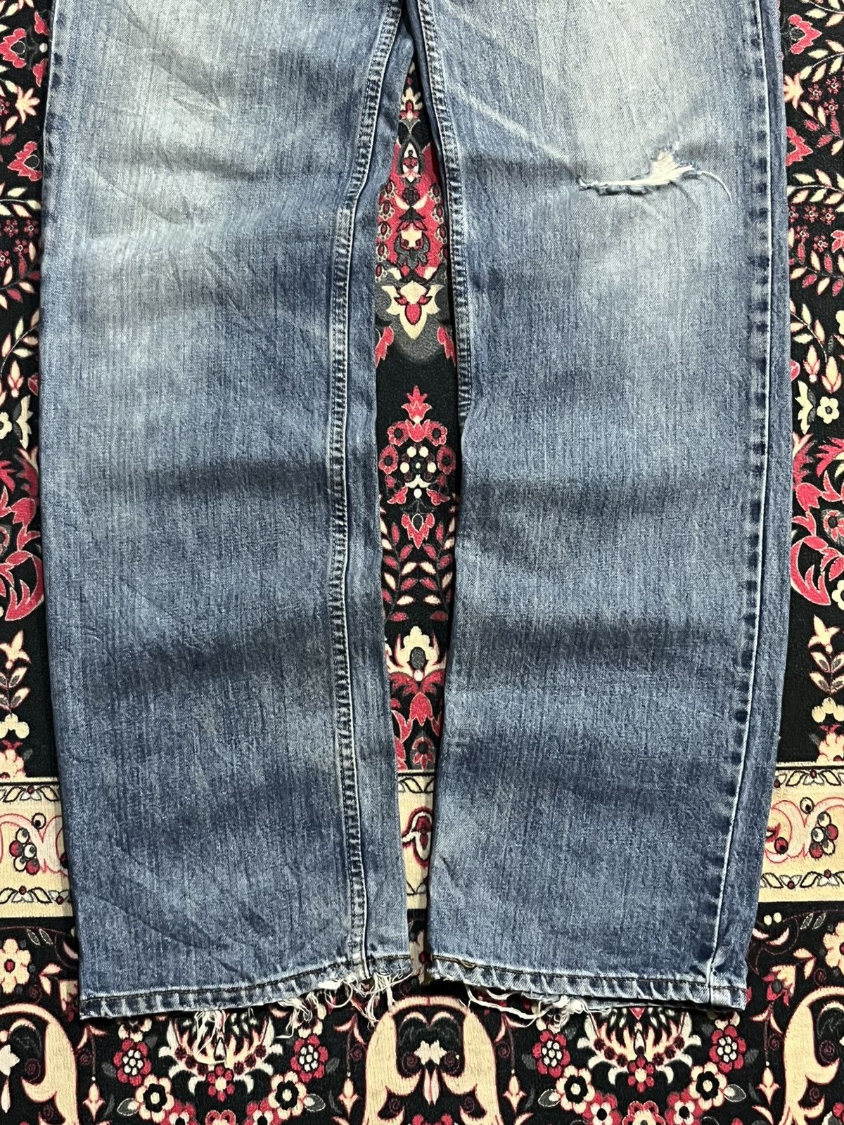 Levi's Vintage Levi’s 508 Blue Washed Distressed Frayed Leg Jeans Size US 30 / EU 46 - 11 Thumbnail