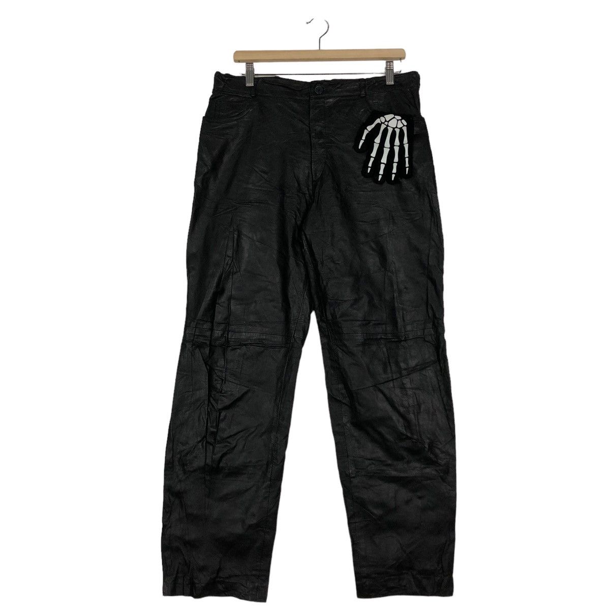 Issey Miyake 🔥90’s Riot Genuine Leather Pants C&A Issey Miyake Japan Size US 34 / EU 50 - 2 Thumbnail