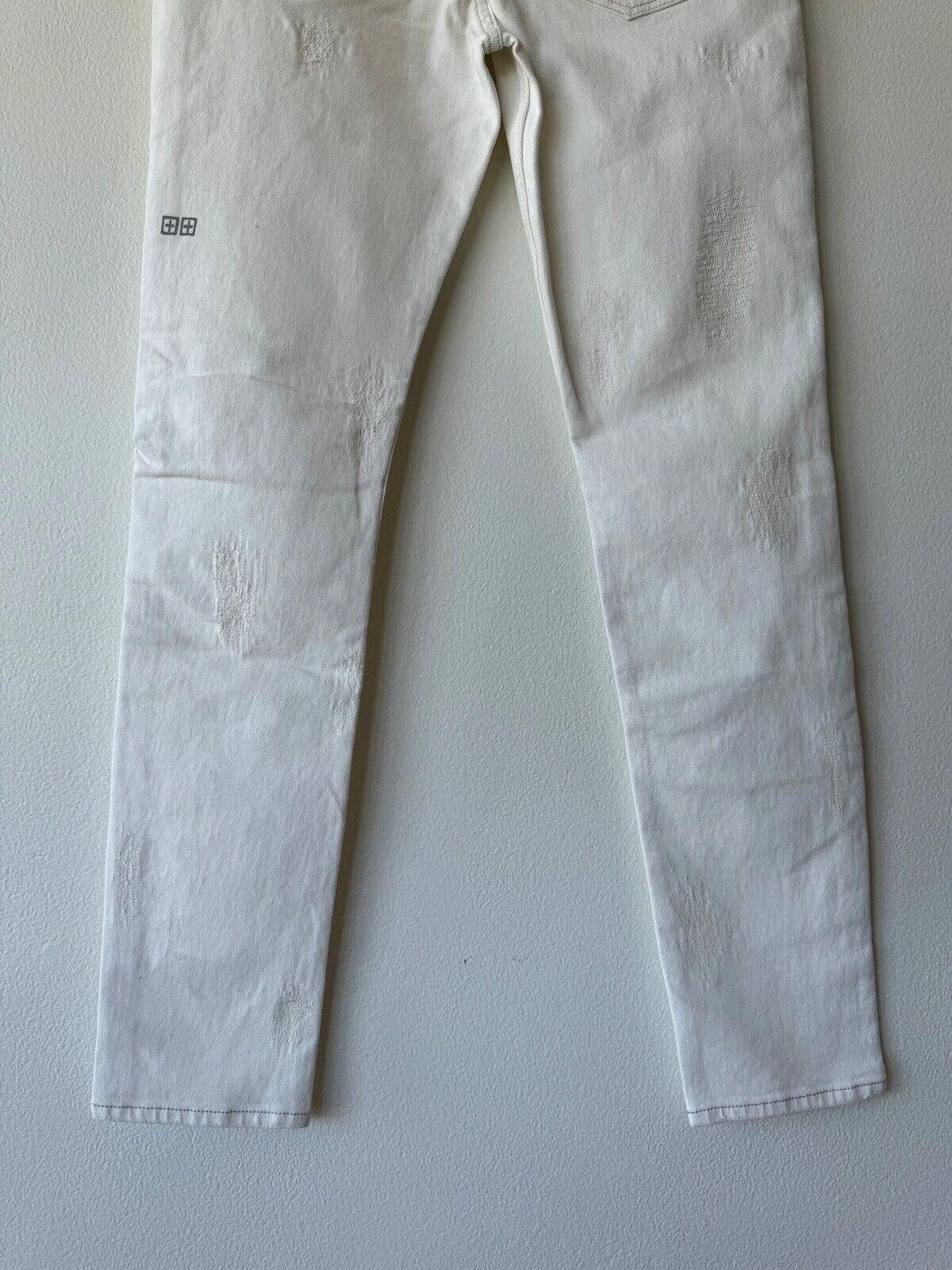 Ksubi new Ksubi mens denim jean chitch 32 stitches ivory white rip Size US 32 / EU 48 - 7 Thumbnail