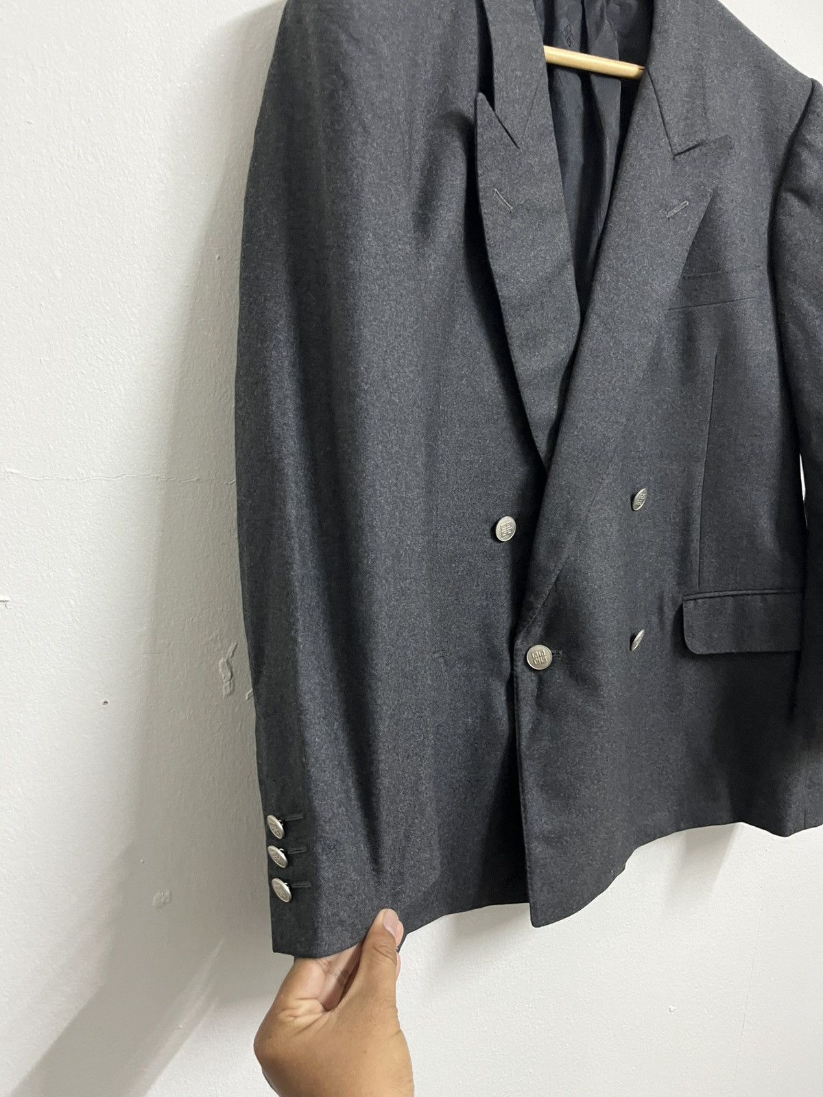 Givenchy 💥Authentic Vintage Givenchy Double Breasted Wool Blazers Size US M / EU 48-50 / 2 - 3 Thumbnail