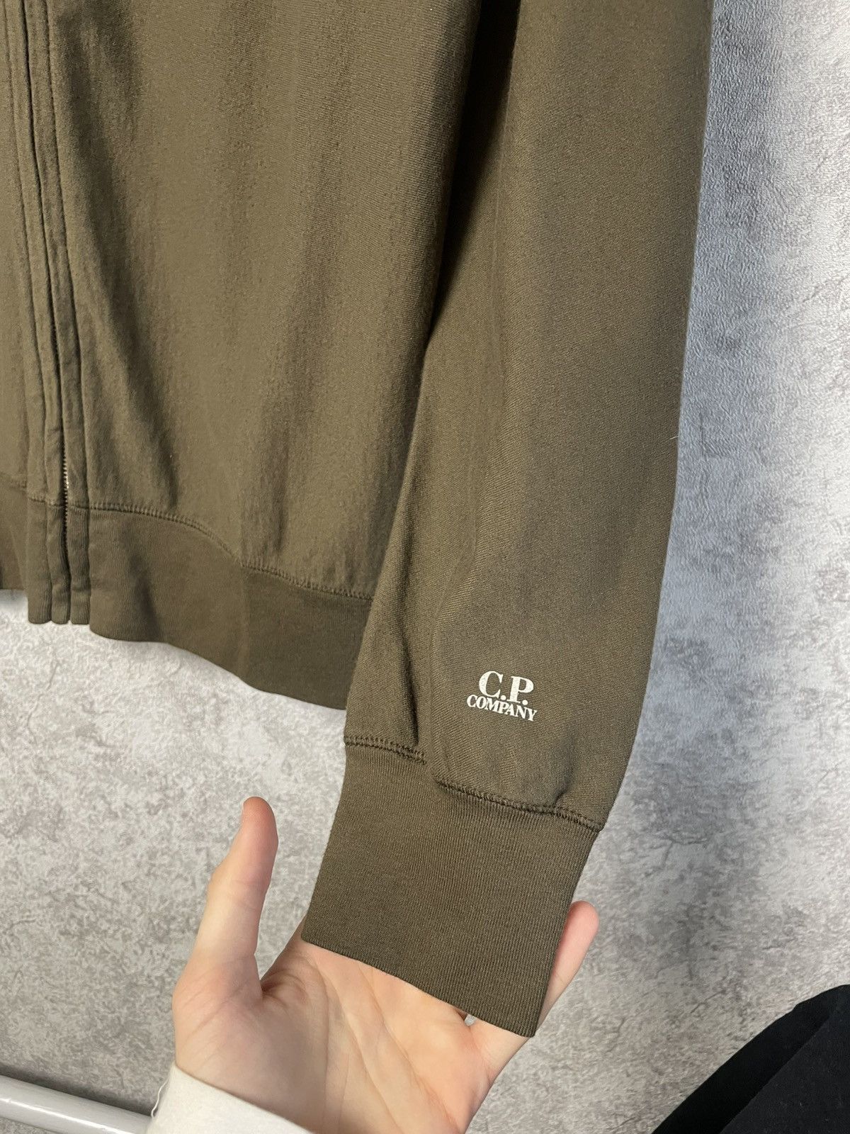 C.P. Company Vintage Style C.P. Company Olive Sweatshirt Zip Jacket Size US L / EU 52-54 / 3 - 4 Thumbnail