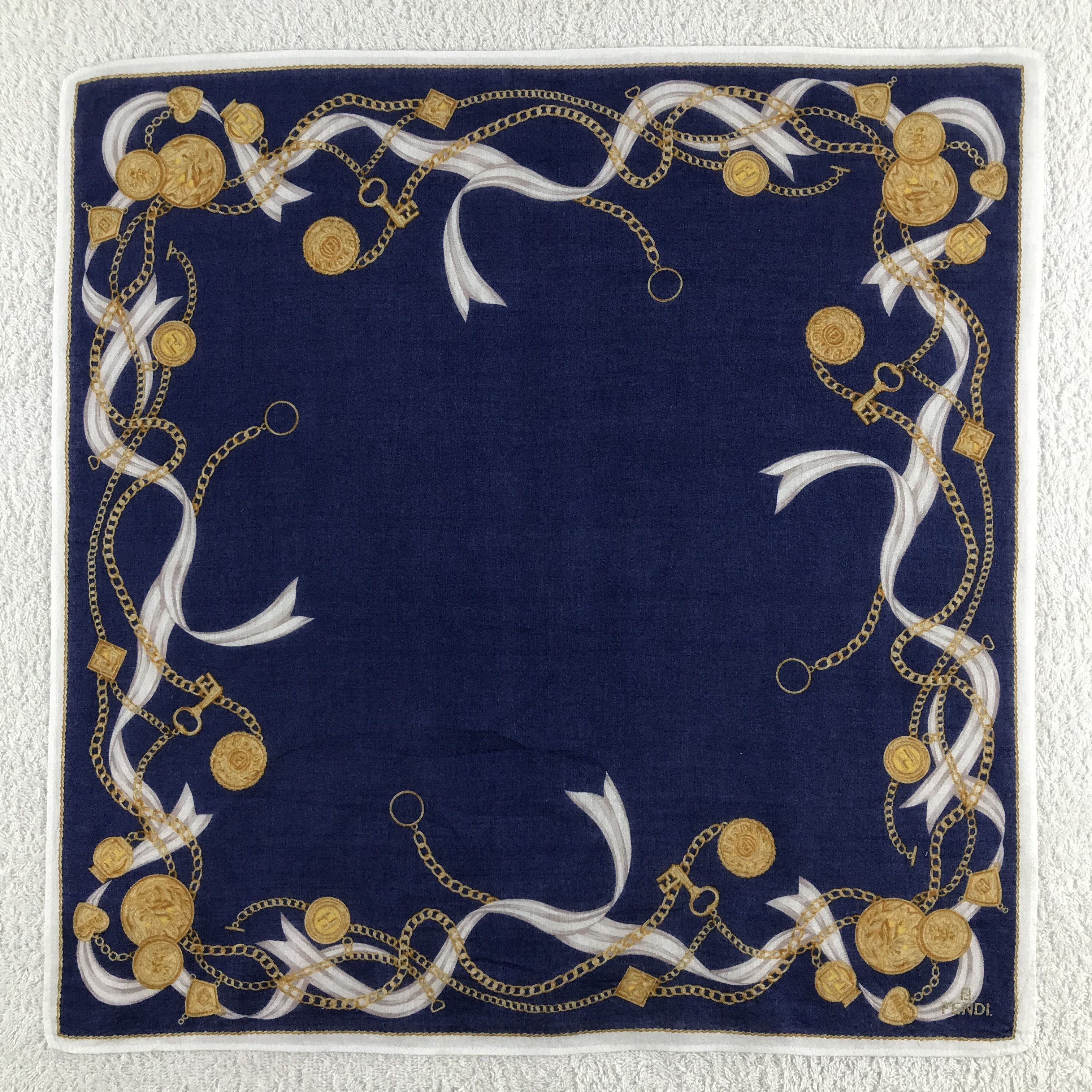 Vintage Fendi Bandana / Handkerchief / Neckerchief - S169 Size ONE SIZE - 1 Thumbnail