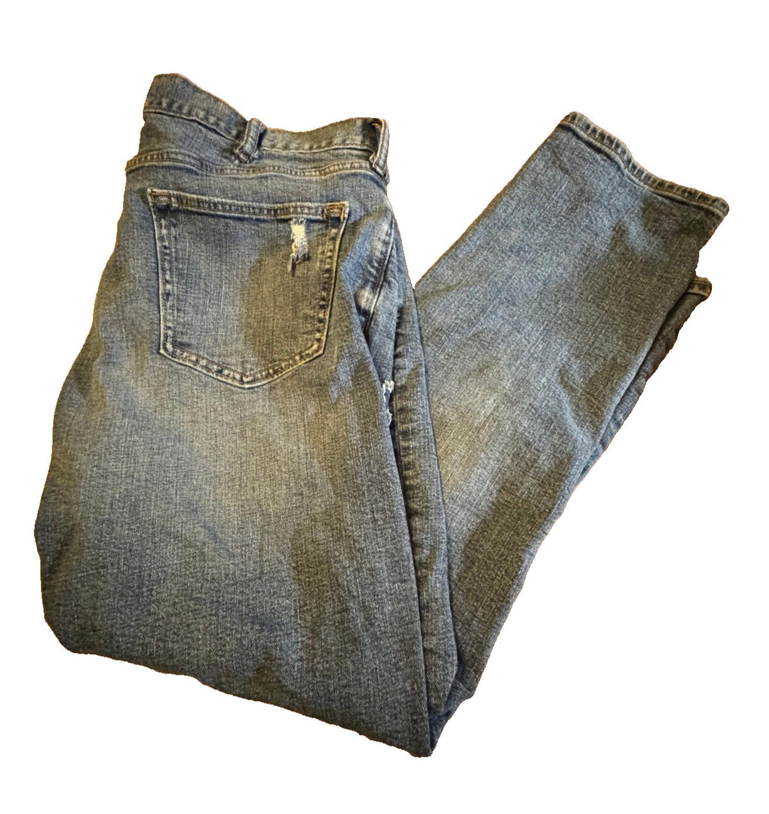Rockstar Games Rockstar Original Ultra Slim Distressed Denim Jeans Mens 40 Size US 40 / EU 56 - 4 Thumbnail