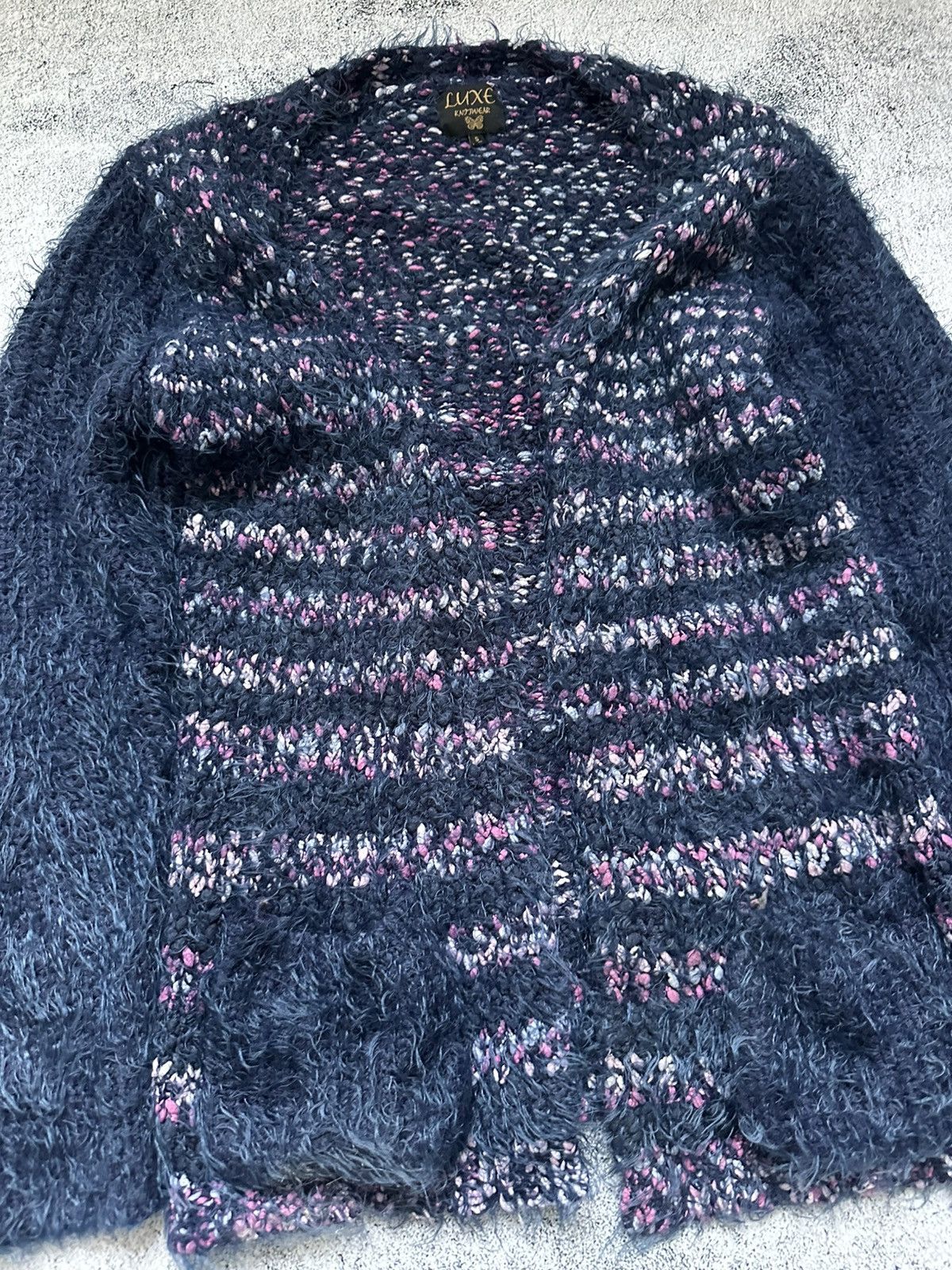Japanese Brand Faux Fur Sweater Purple Fit Junya Watanabe Style Size S / US 4 / IT 40 - 7 Thumbnail