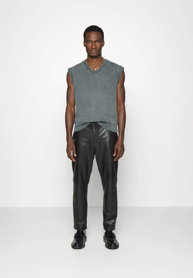 image of ds! Ss23 Han Kjobenhavn Distressed Dark Grey Vest, Men's (Size XL)