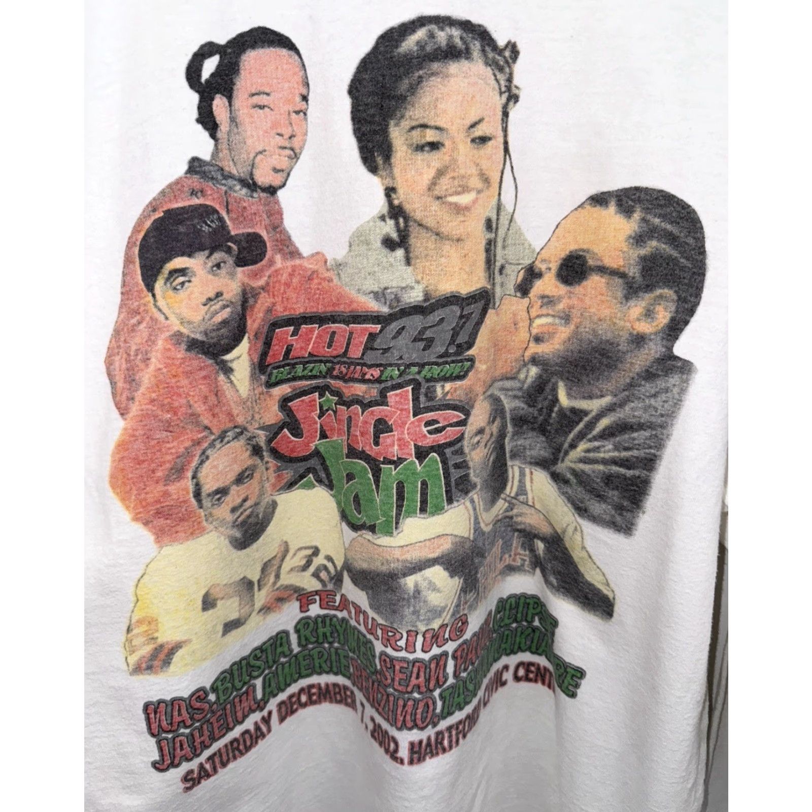 Vintage VINTAGE 2002 Jingle Jam Nas Busta Rhymes Sean Paul Longsleeve Rap Tee Shirt L White Men T-Shirt Size L Size US L / EU 52-54 / 3 - 3 Thumbnail
