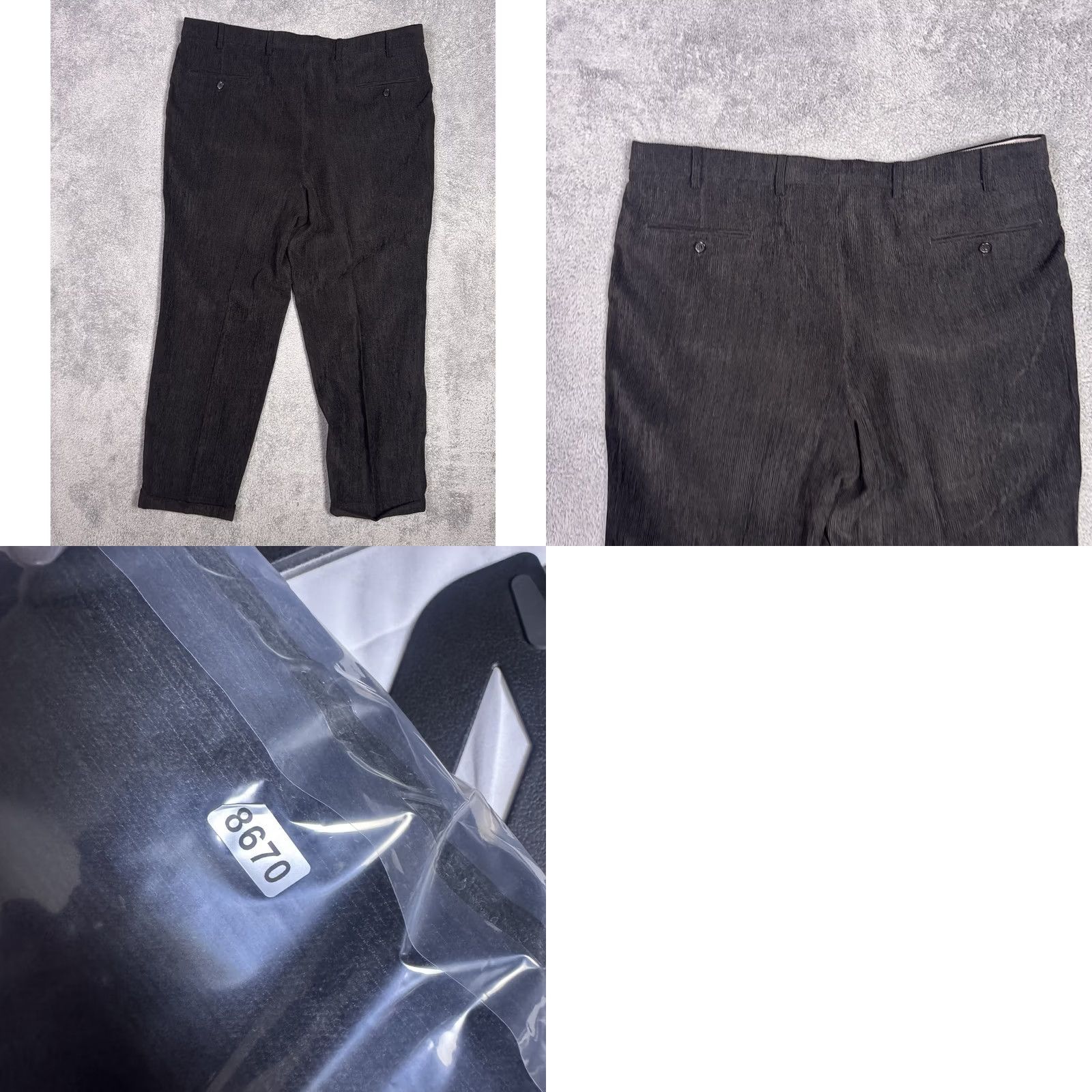 Vintage St Croix Pants Mens 40x32 Corduroy Dress Trousers Wool Blend Pleated Cuffed Italy Size US 40 / EU 56 - 9 Thumbnail