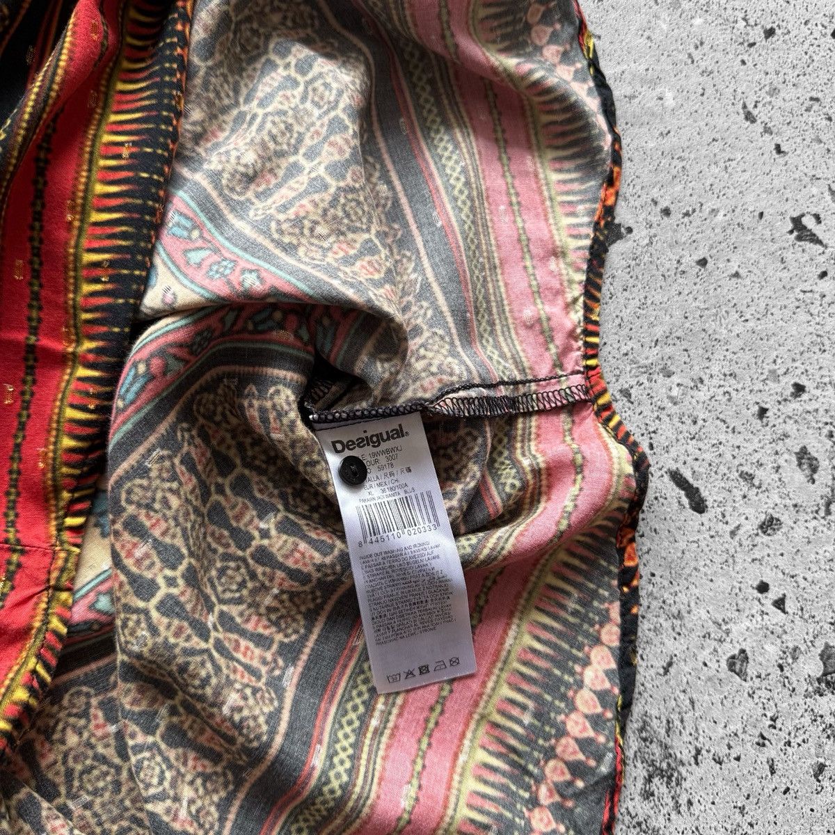 Desigual Desigual Womens Boho Paisley Floral Long Sleeve Blouse Size XL / US 12-14 / IT 48-50 - 7 Thumbnail