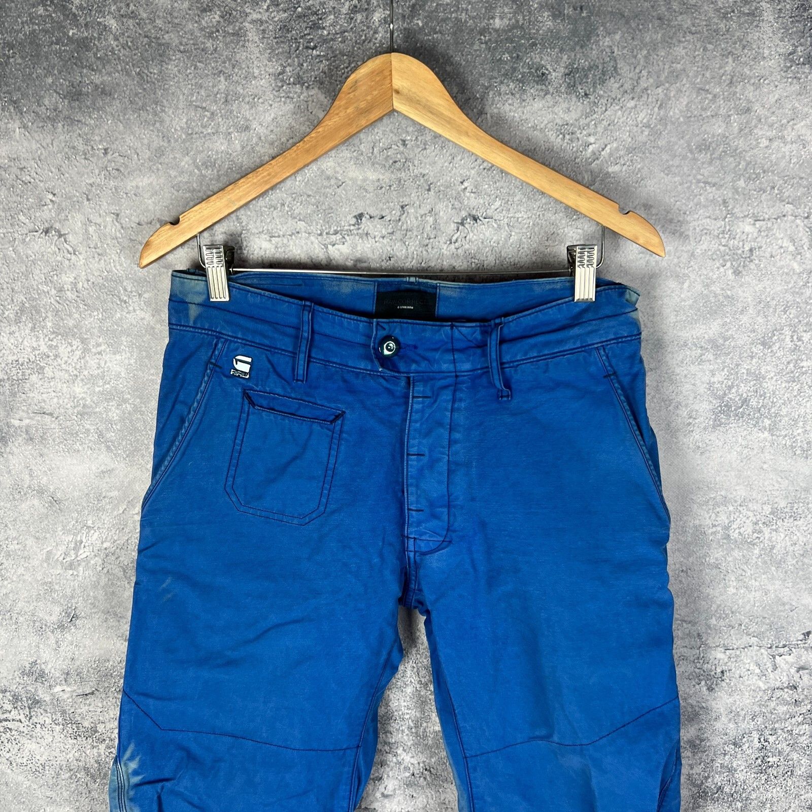 G-Star G Star Raw Pants Men's Size 31 Blue ` Size US 31 - 2 Thumbnail
