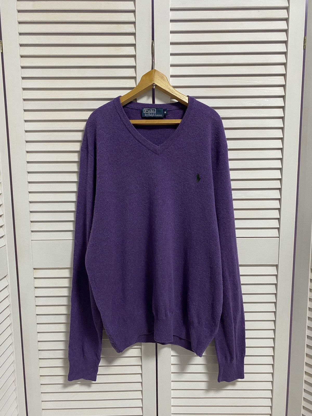 Polo Ralph Lauren × Vintage Vintage Sweater Polo Ralph Lauren Knitwear V Size US M / EU 48-50 / 2 - 1 Thumbnail