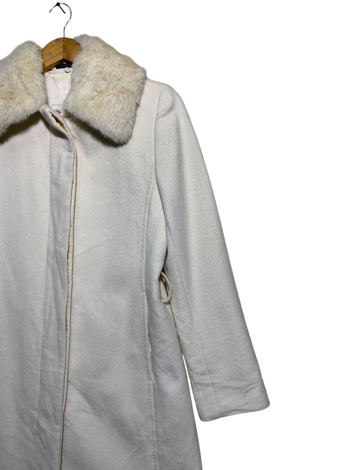 Yohji Yamamoto 🔥INED ANGORA RABBIT FUR TRENCH COATS Size M / US 6-8 / IT 42-44 - 4 Thumbnail