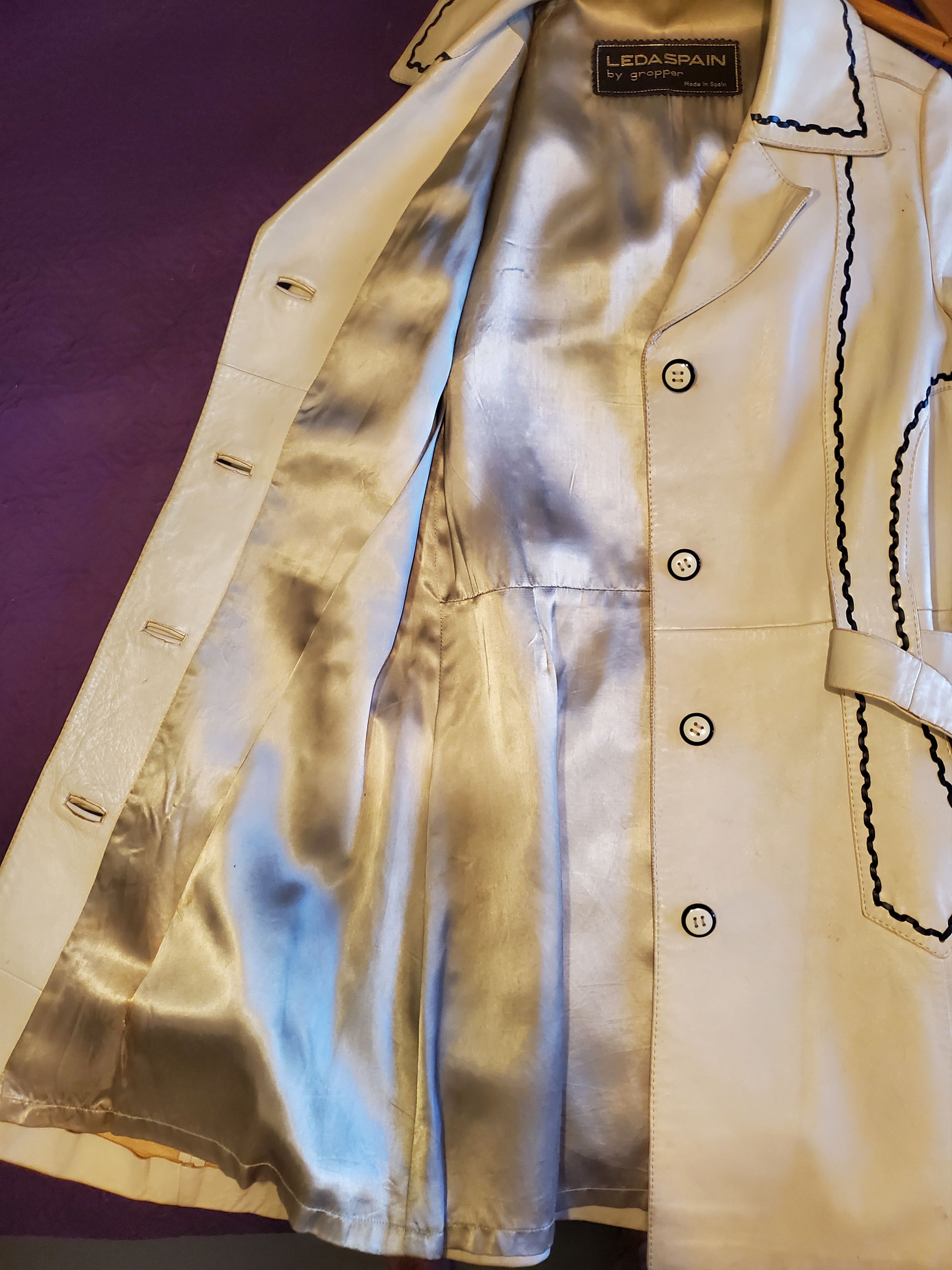 Other Vintage LEDASPAIN by Gropper Ladies Leather Jacket Size M / US 6-8 / IT 42-44 - 6 Thumbnail