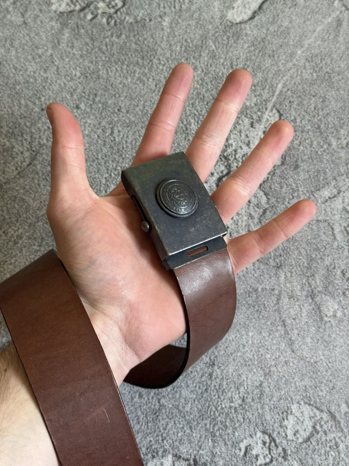 Designer × Love Moschino × Moschino Cheap and chic Moschino brown leather belt vintage Size ONE SIZE - 2 Thumbnail