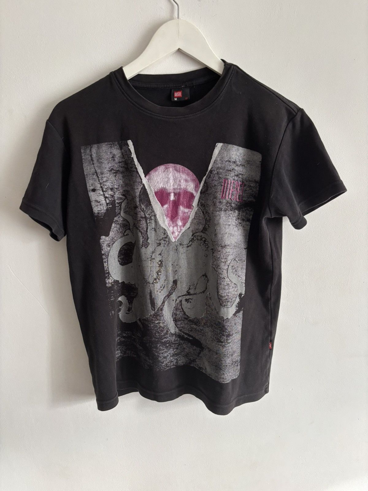 Diesel × Vintage Vintage Diesel tee skull Size US M / EU 48-50 / 2 - 1 Thumbnail